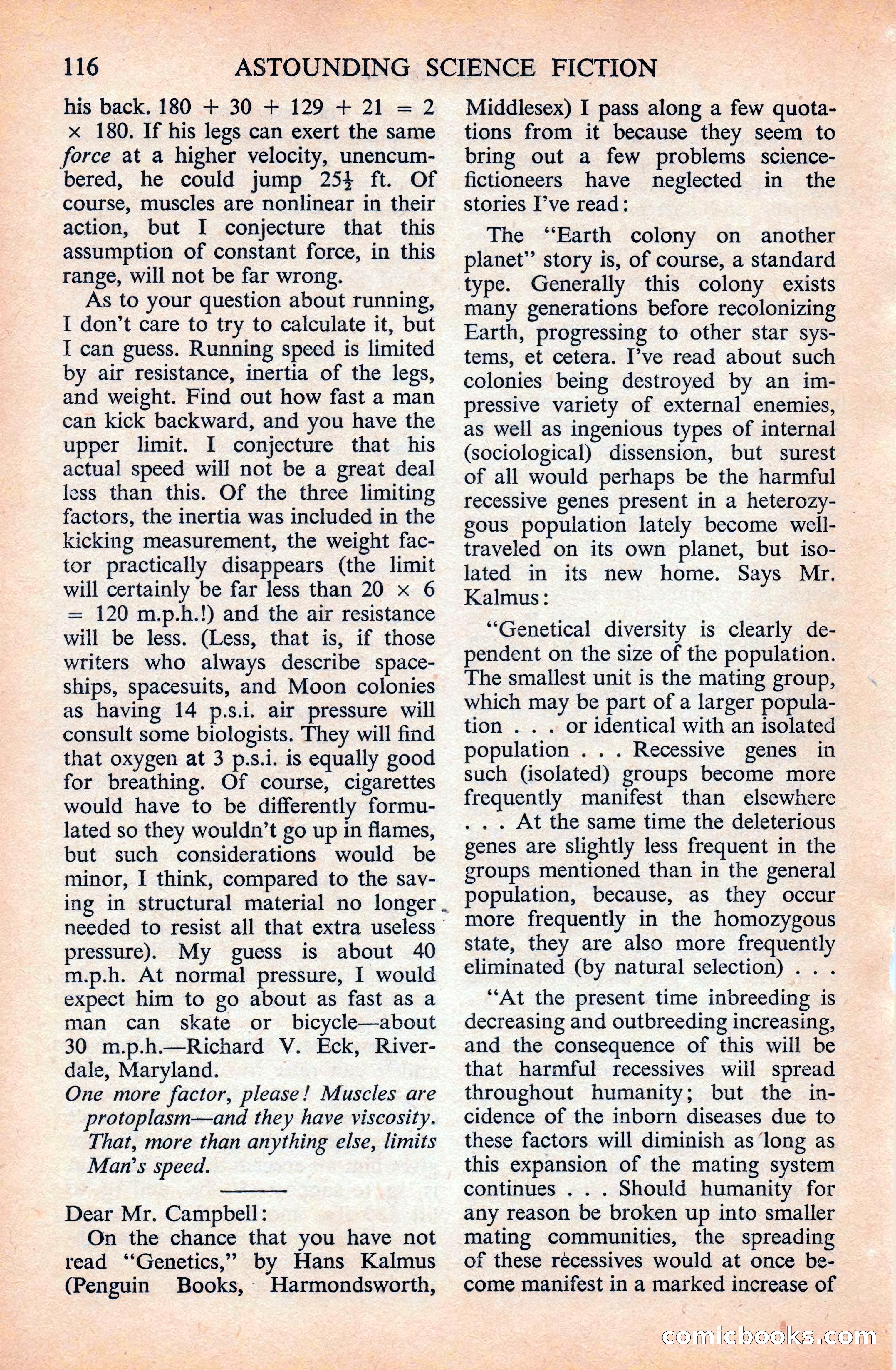 Astounding Science Fiction (British Edition) — page 118 of 133