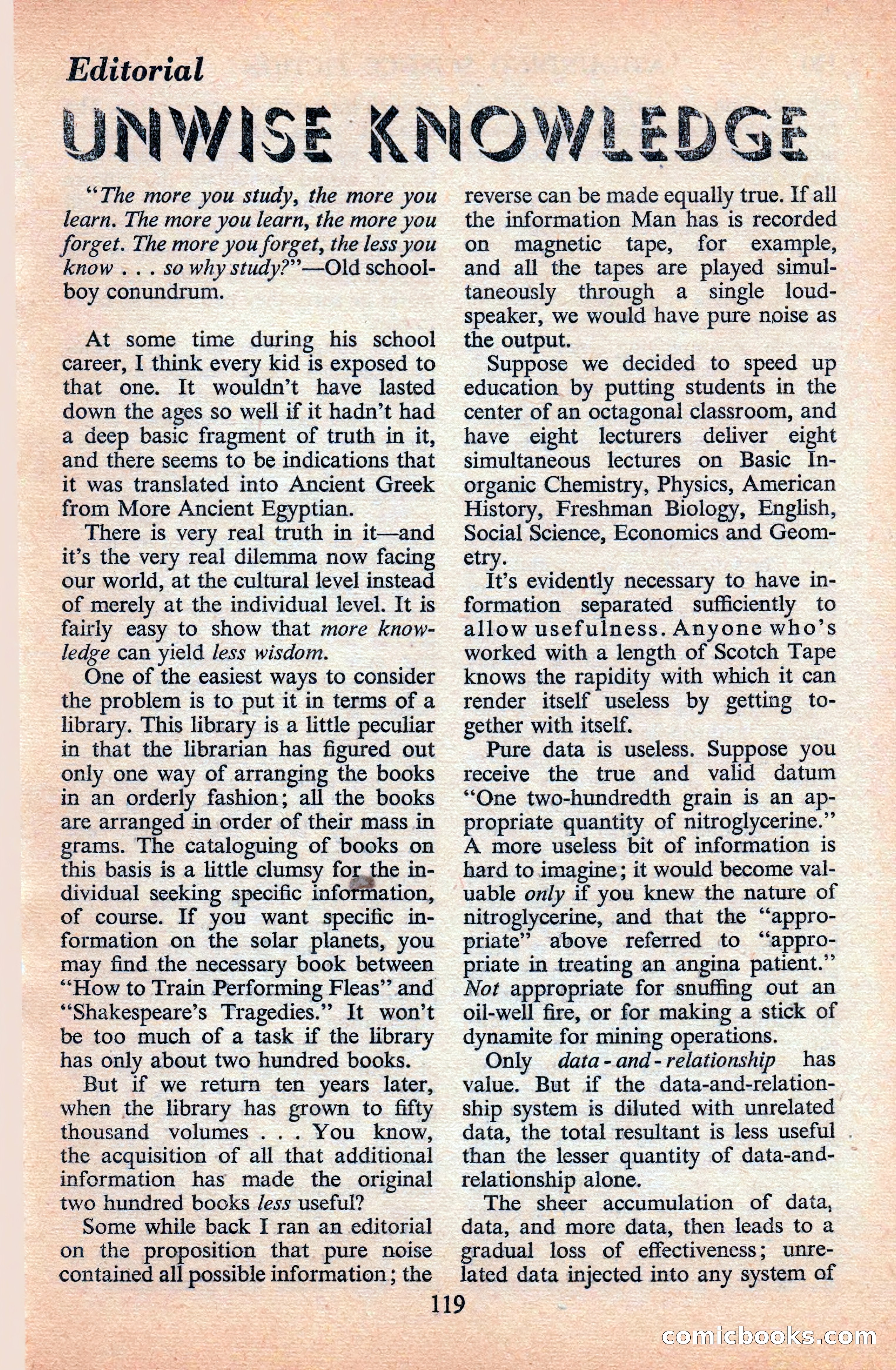 Astounding Science Fiction (British Edition) — page 121 of 133