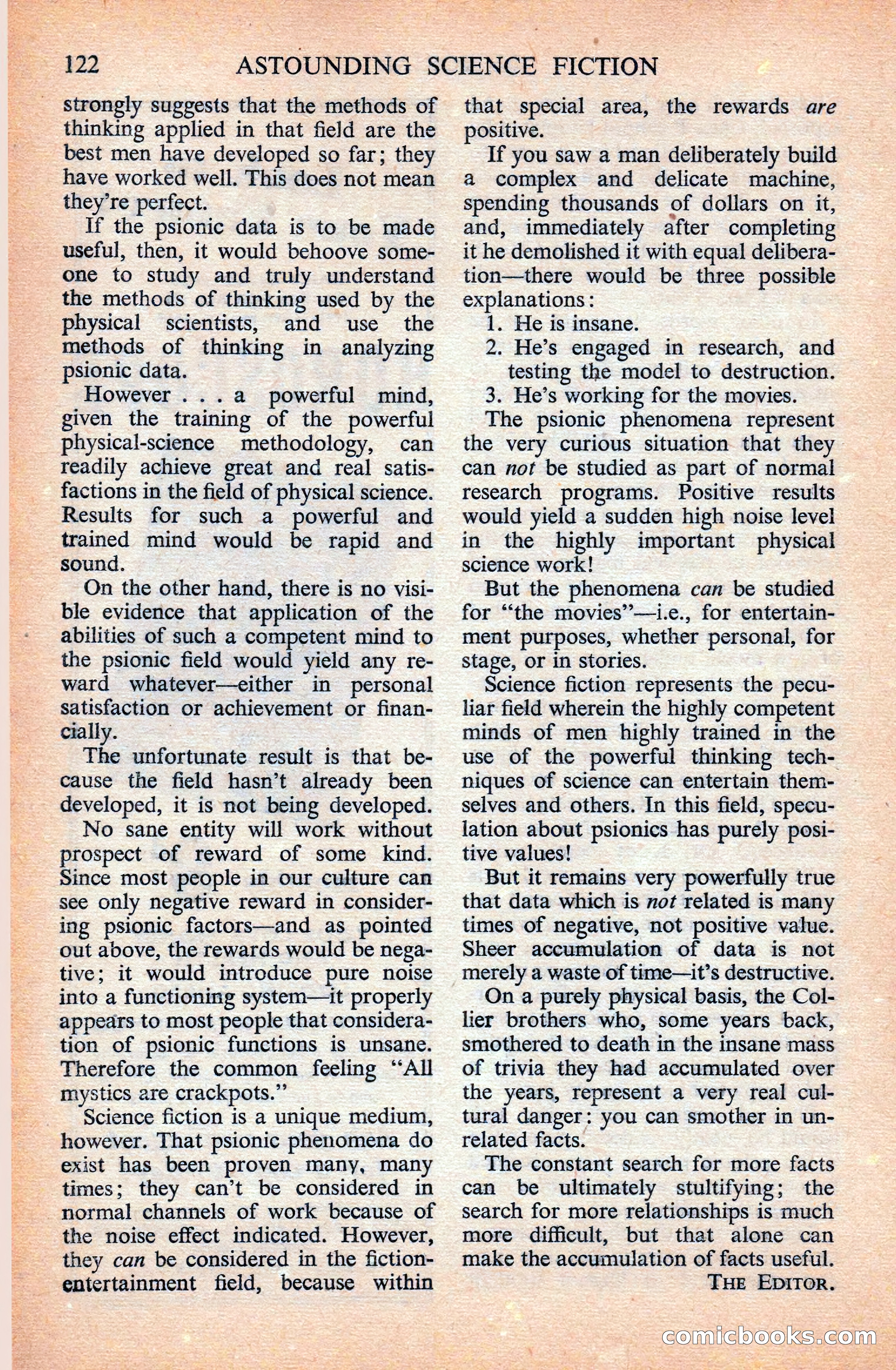 Astounding Science Fiction (British Edition) — page 124 of 133