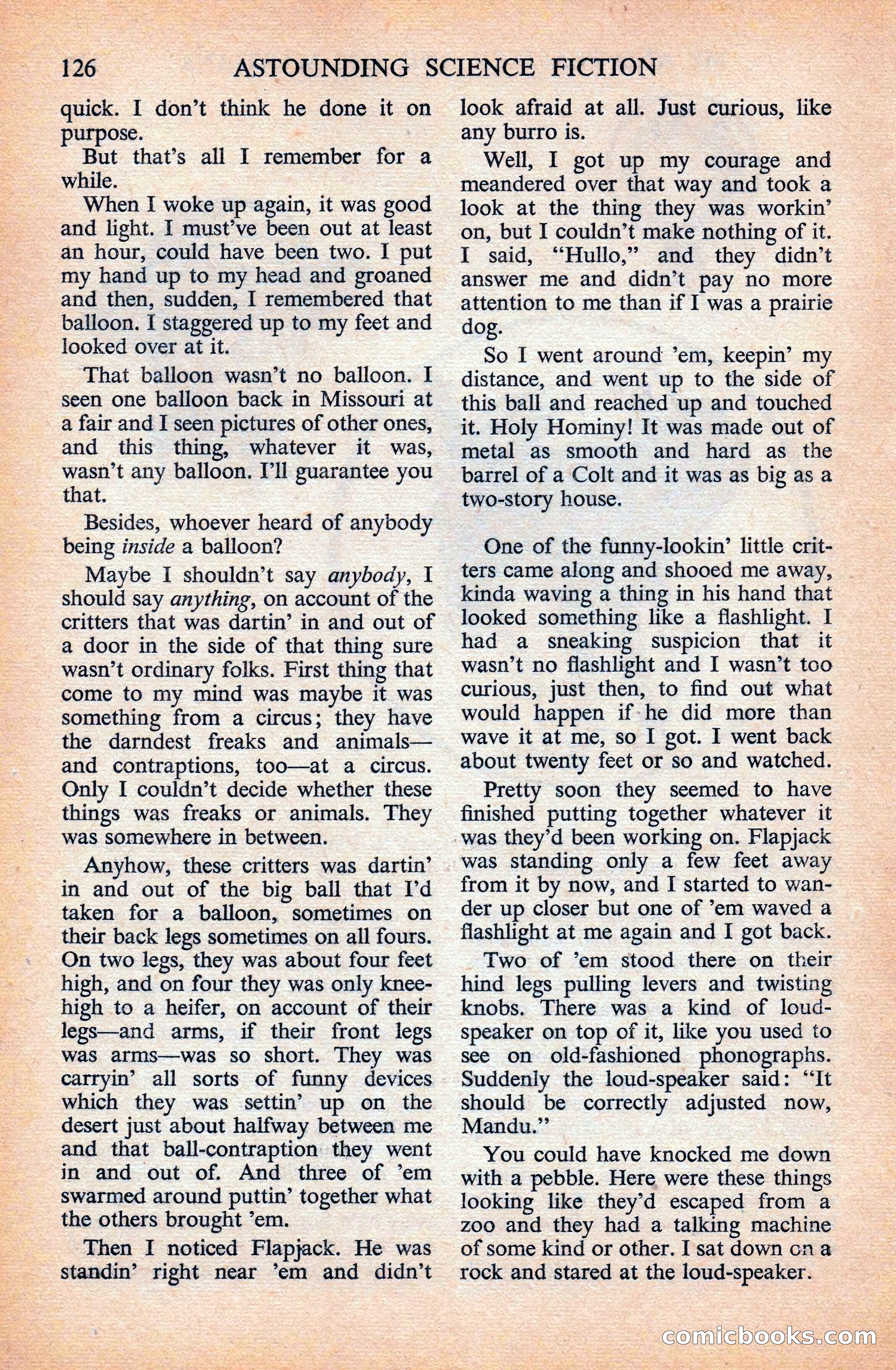 Astounding Science Fiction (British Edition) — page 128 of 133