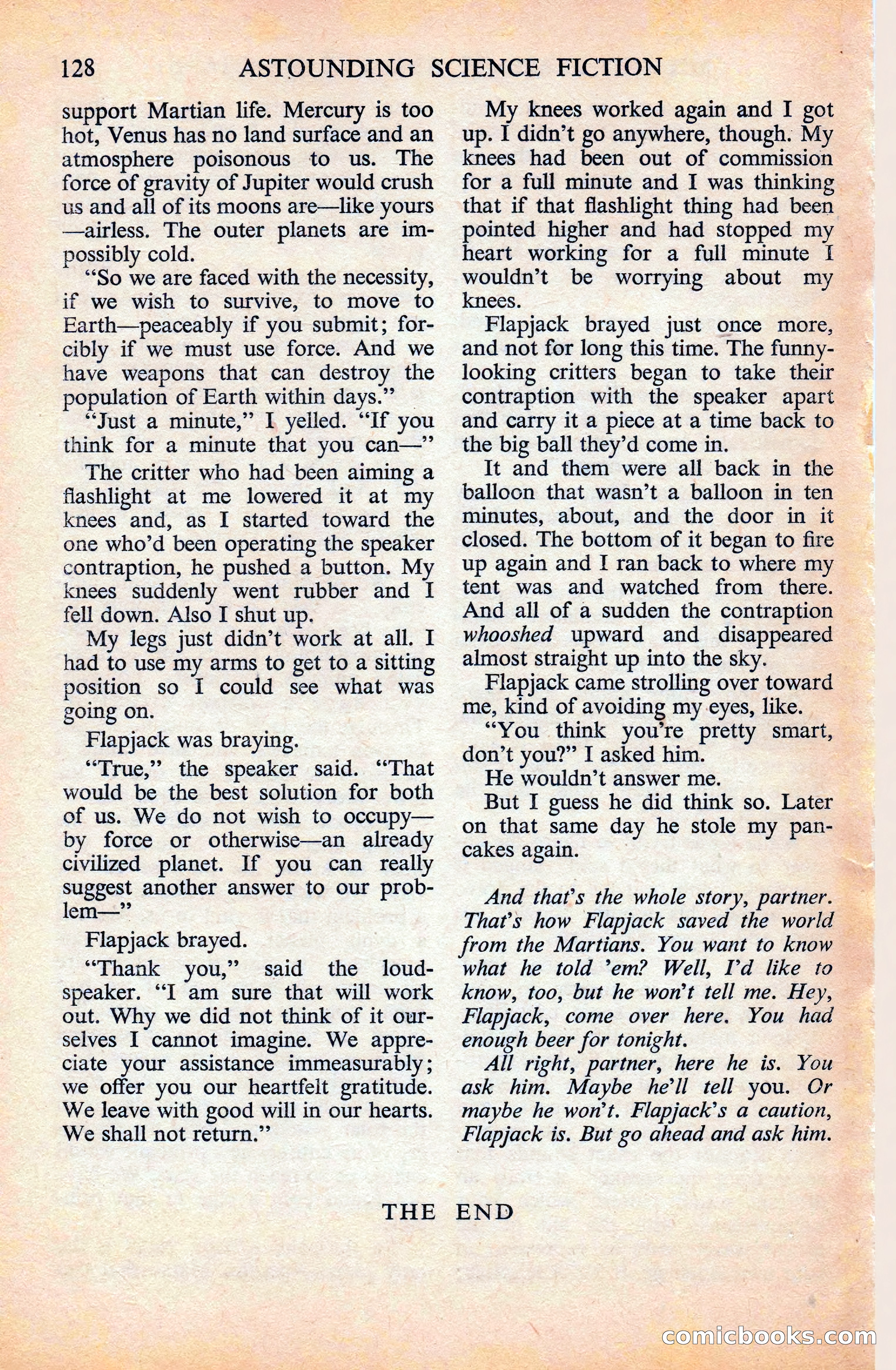 Astounding Science Fiction (British Edition) — page 130 of 133