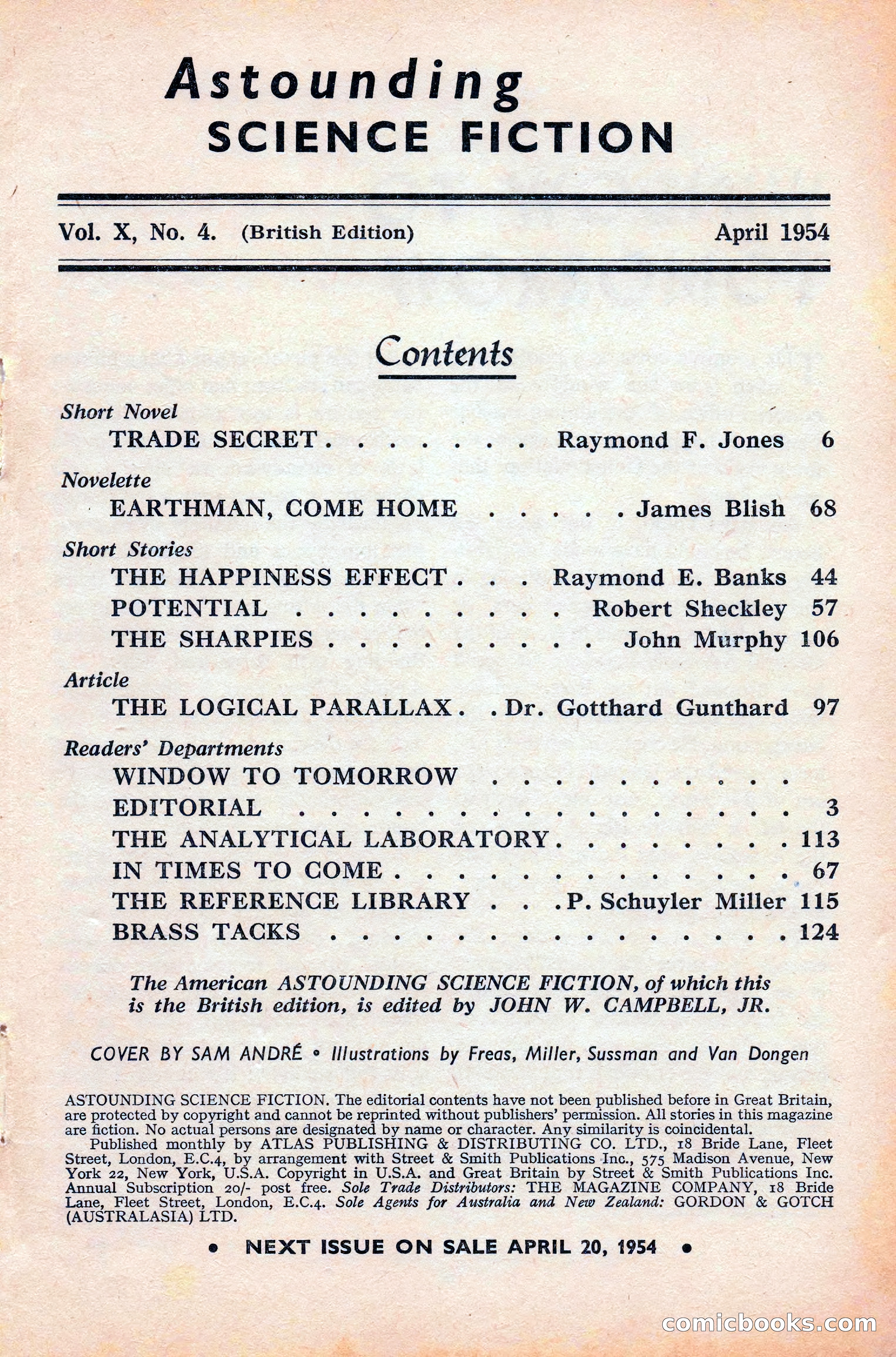 Astounding Science Fiction, British Edition — page 3 of 132