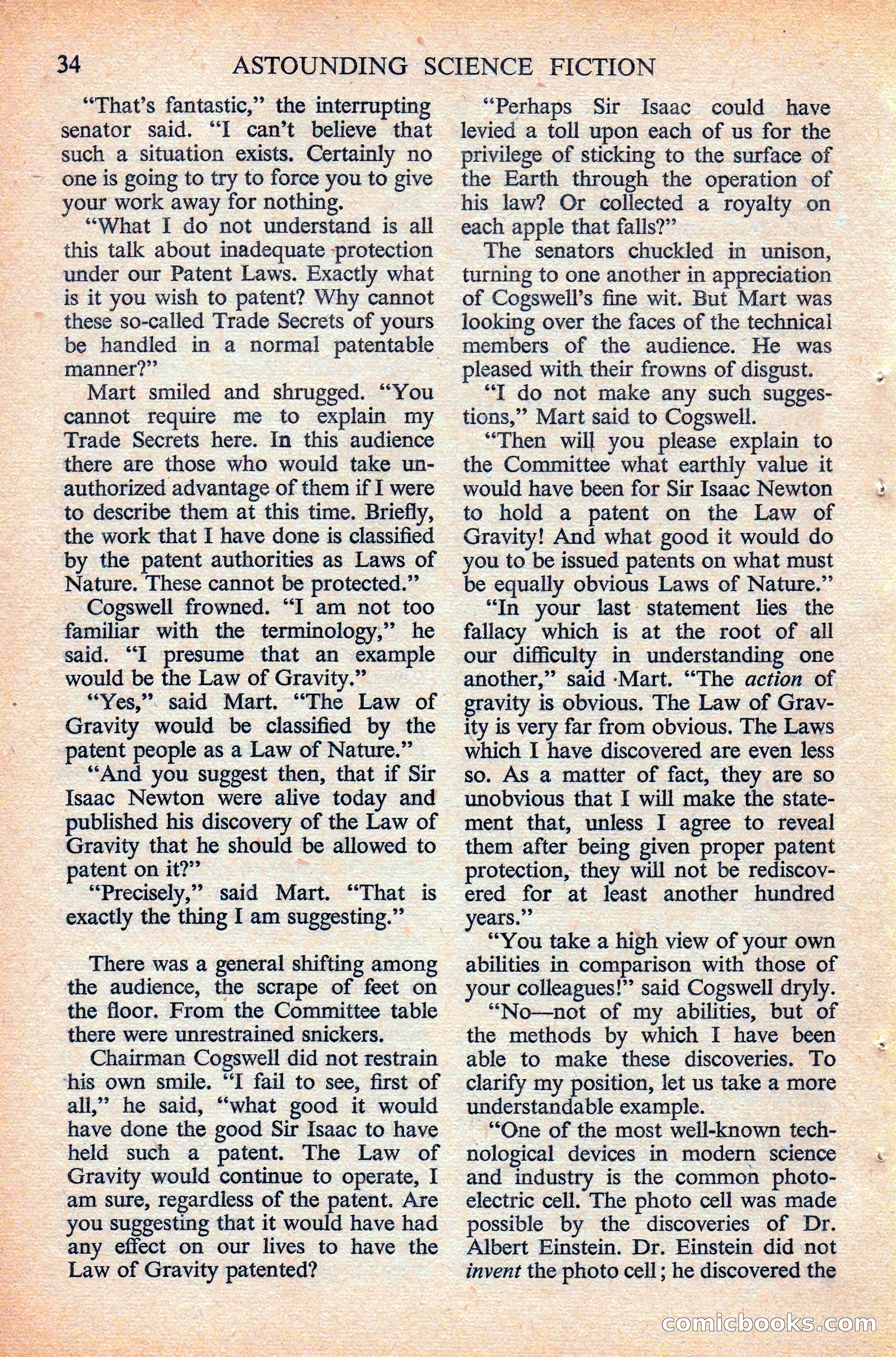 Astounding Science Fiction, British Edition — page 36 of 132