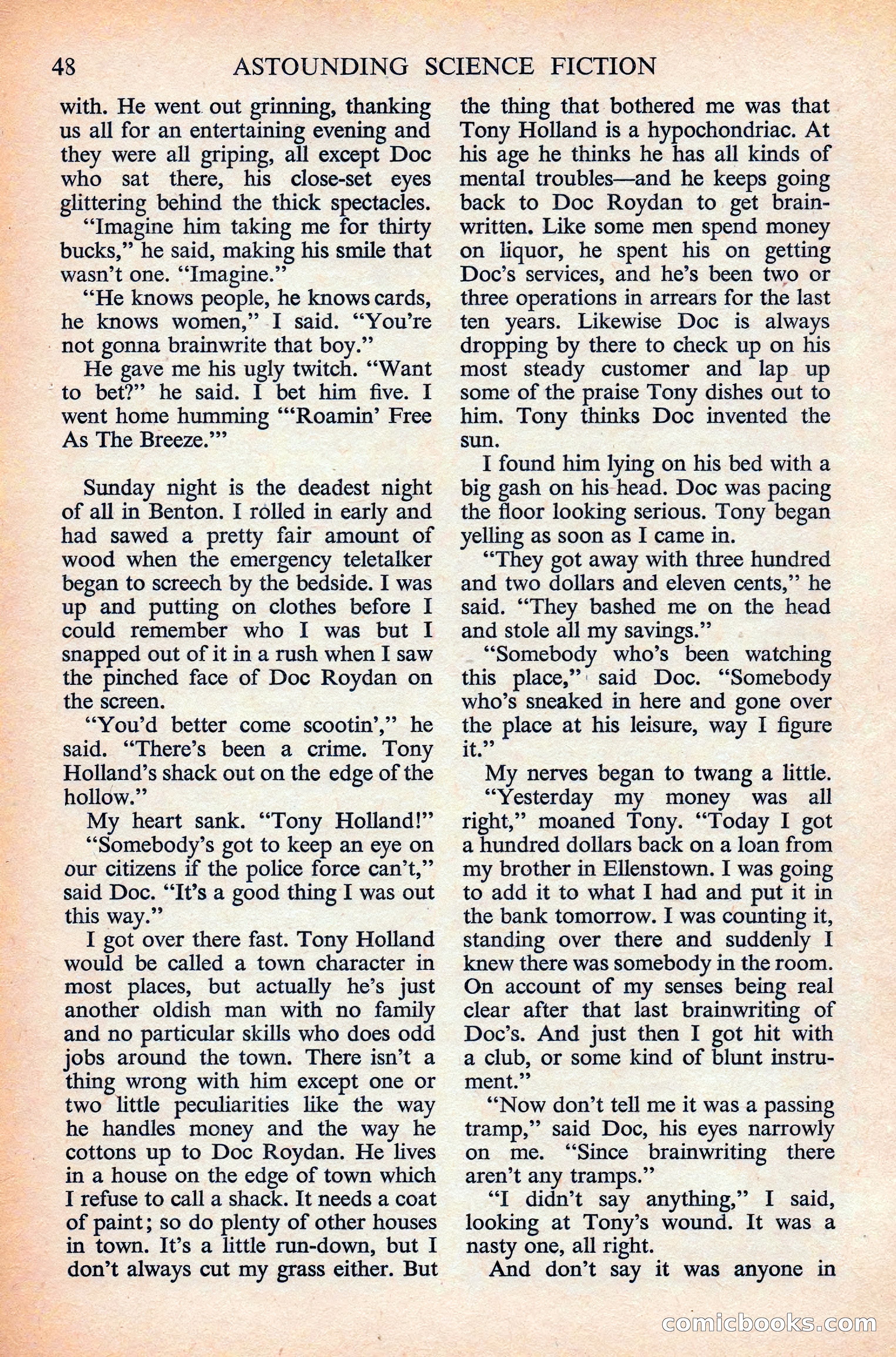 Astounding Science Fiction, British Edition — page 50 of 132