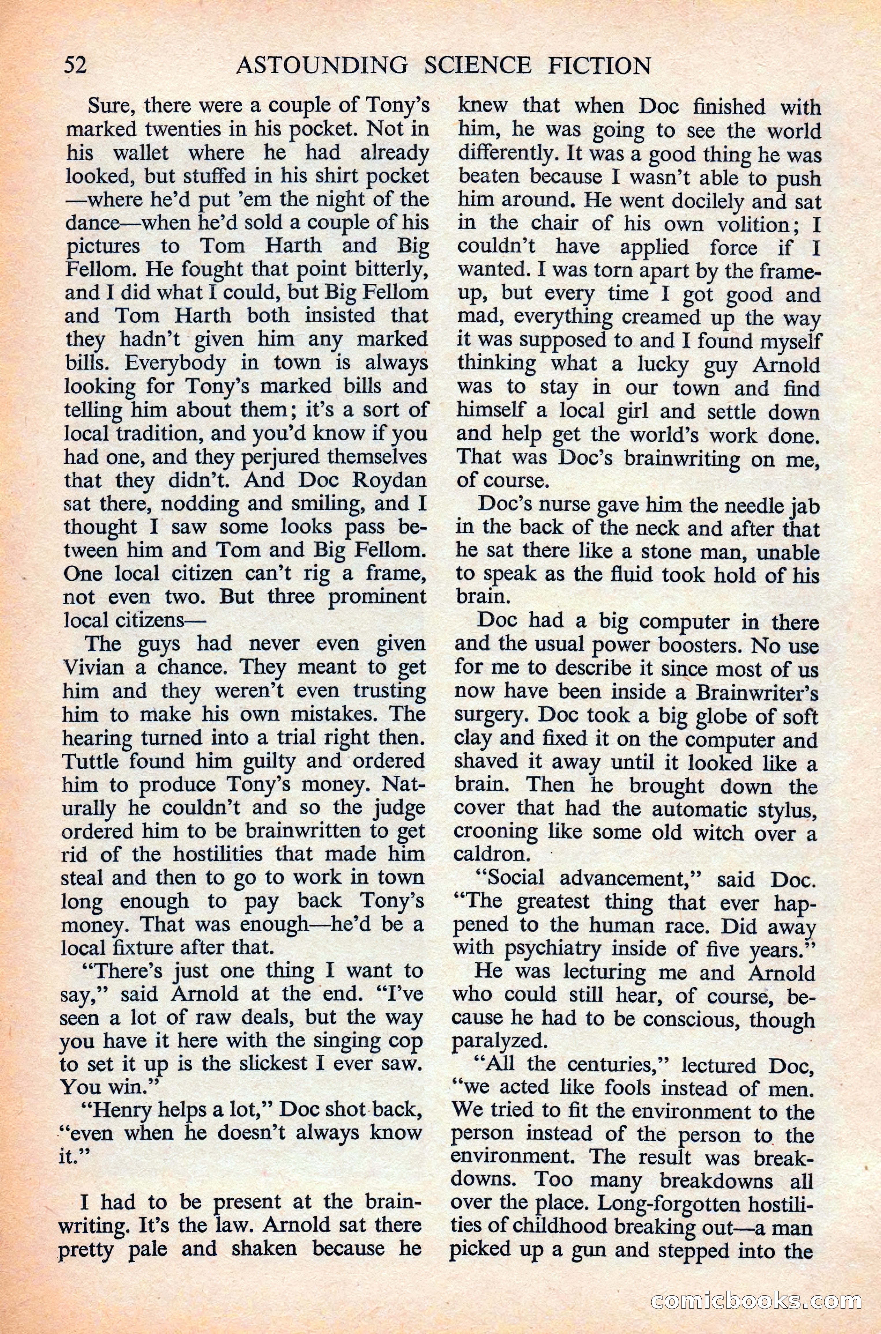 Astounding Science Fiction, British Edition — page 54 of 132