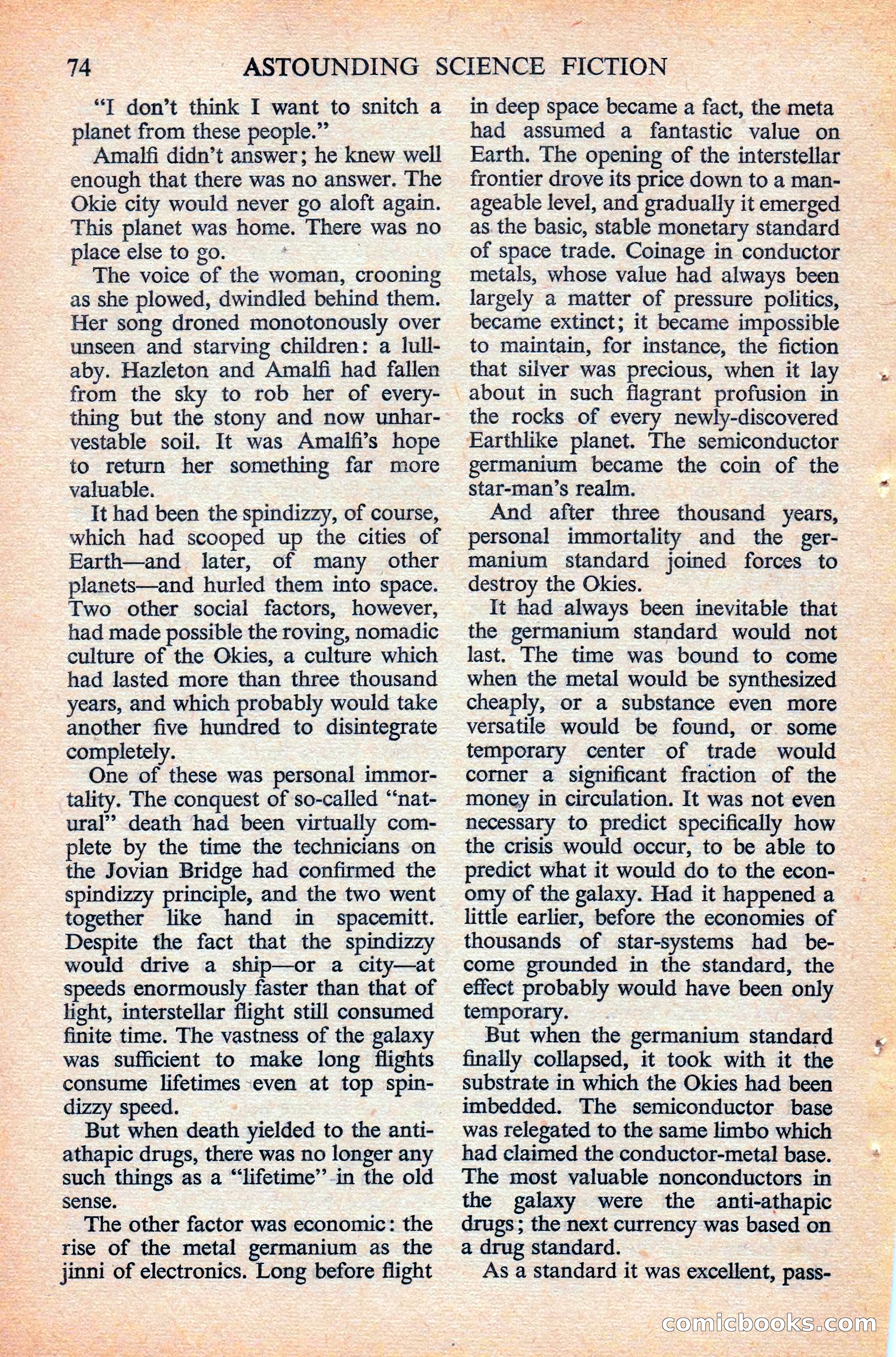 Astounding Science Fiction, British Edition — page 76 of 132