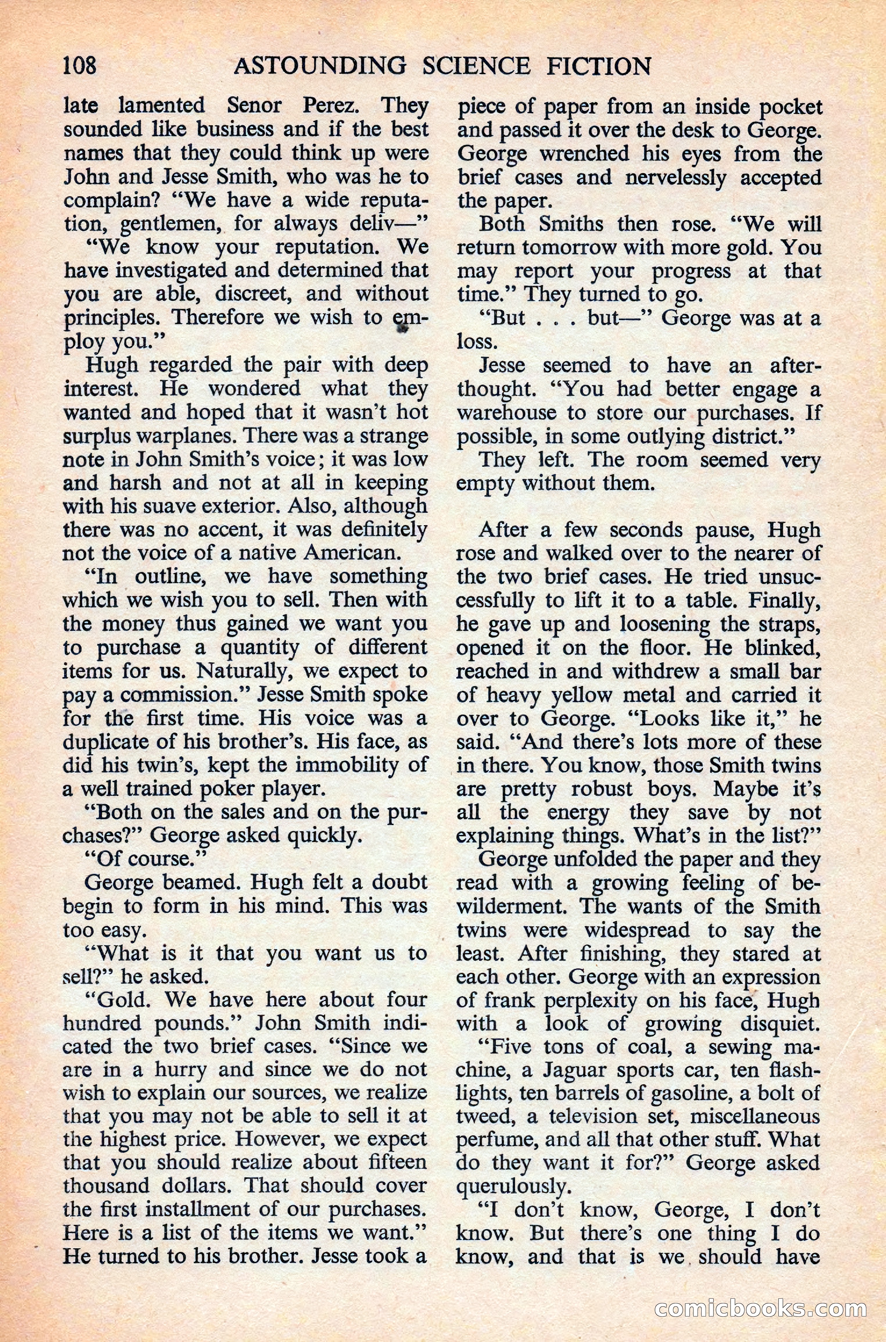 Astounding Science Fiction, British Edition — page 110 of 132