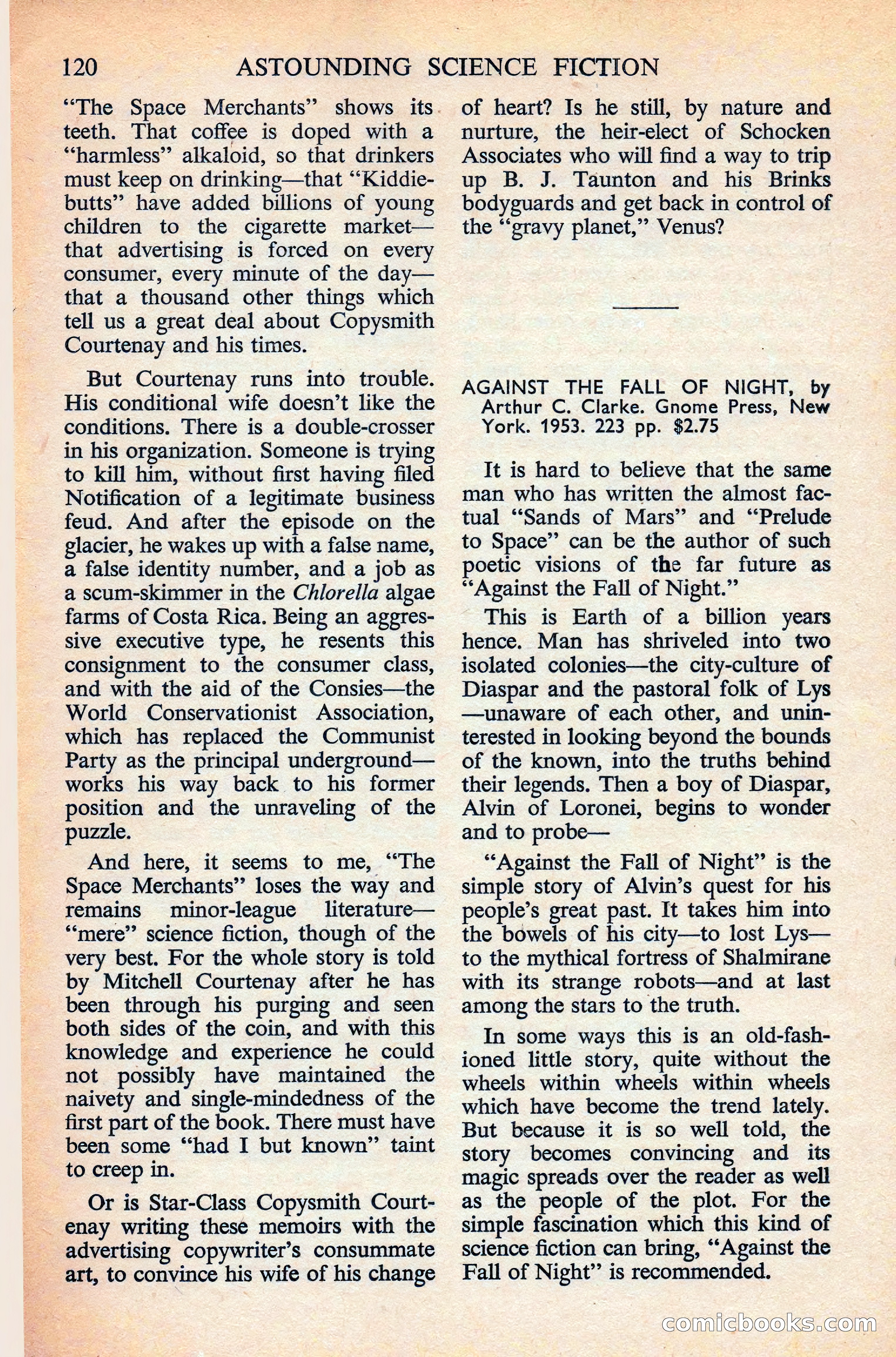 Astounding Science Fiction, British Edition — page 122 of 132