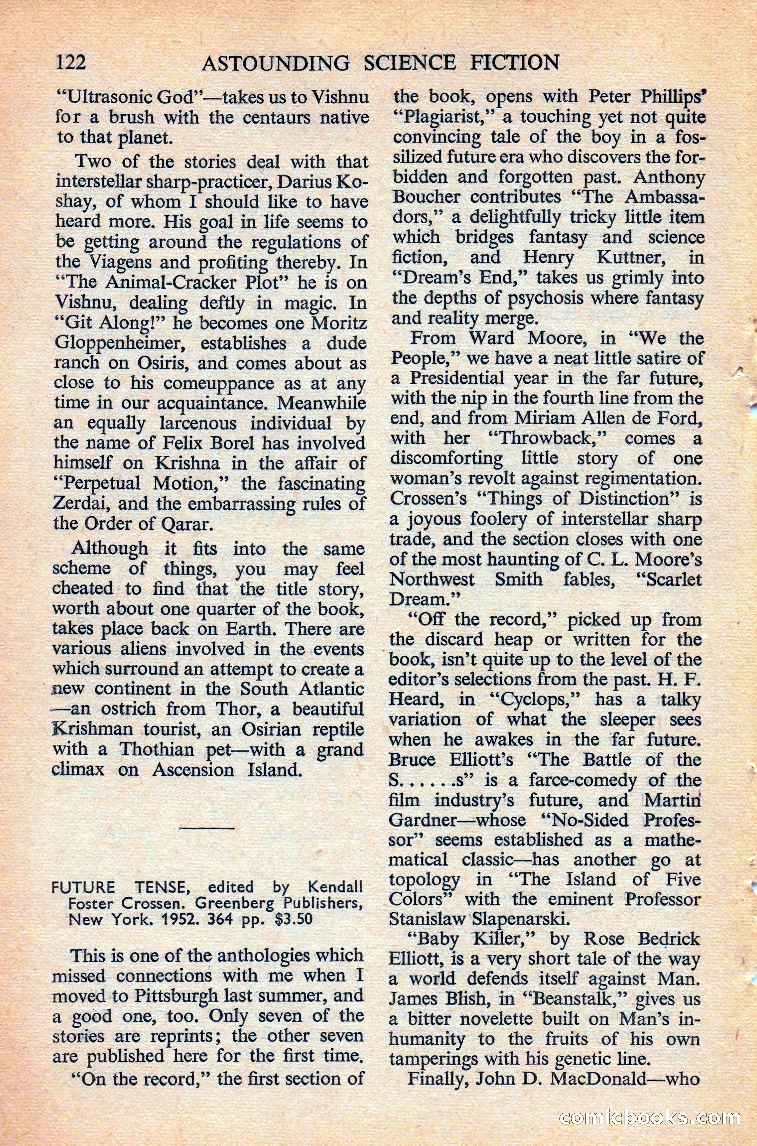Astounding Science Fiction, British Edition — page 124 of 132