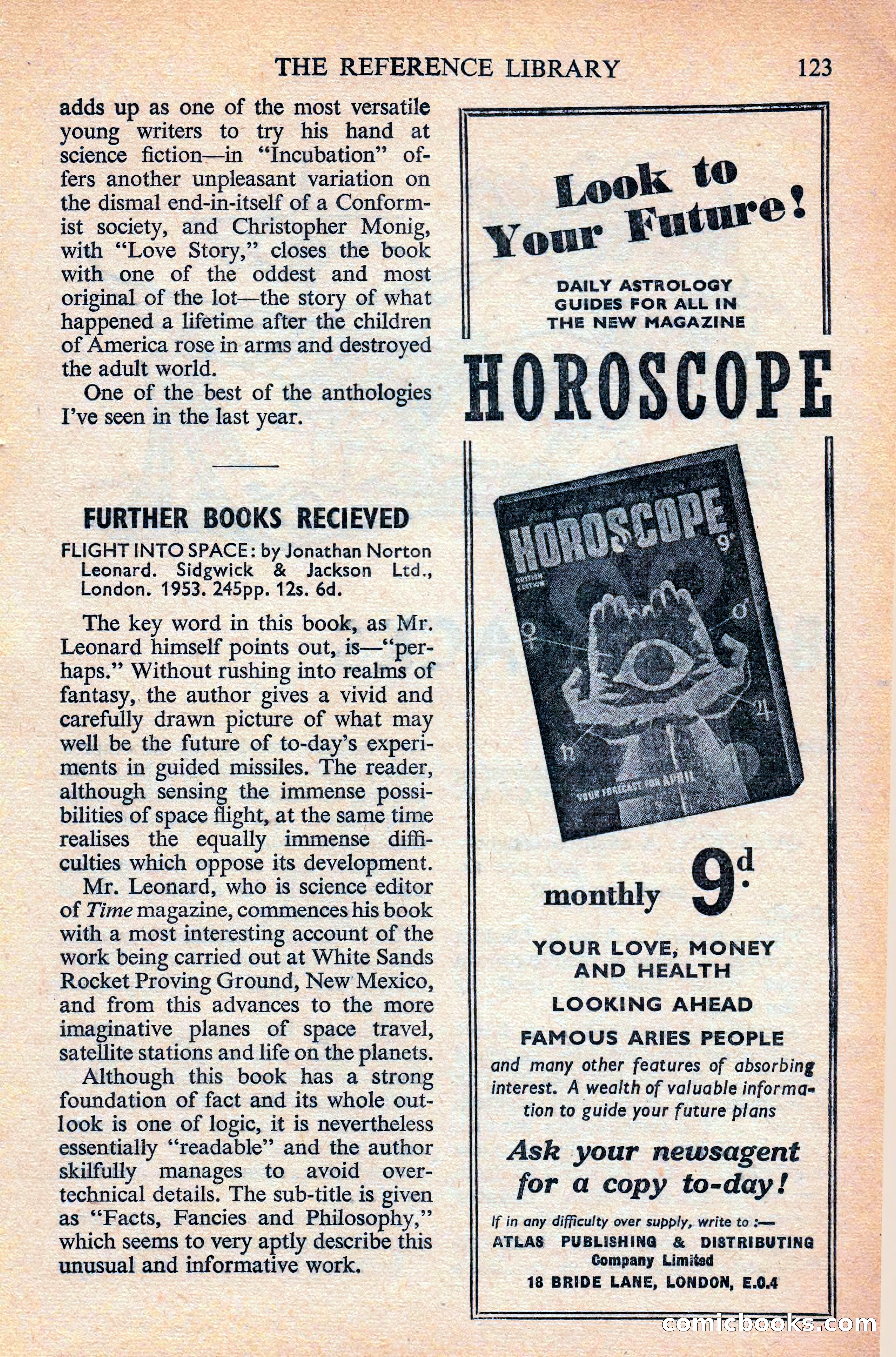 Astounding Science Fiction, British Edition — page 125 of 132