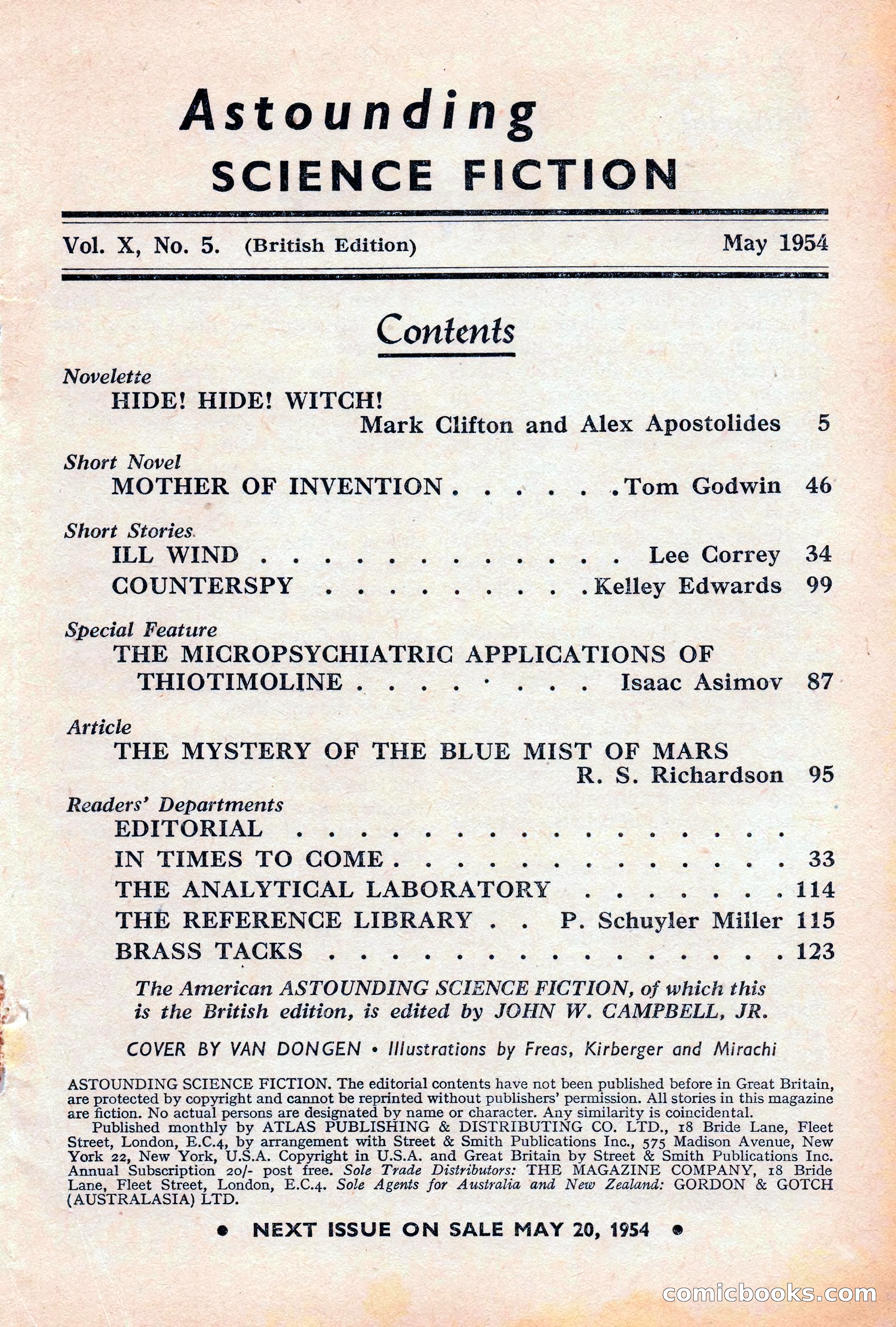 Astounding Science Fiction, British Edition — page 3 of 132