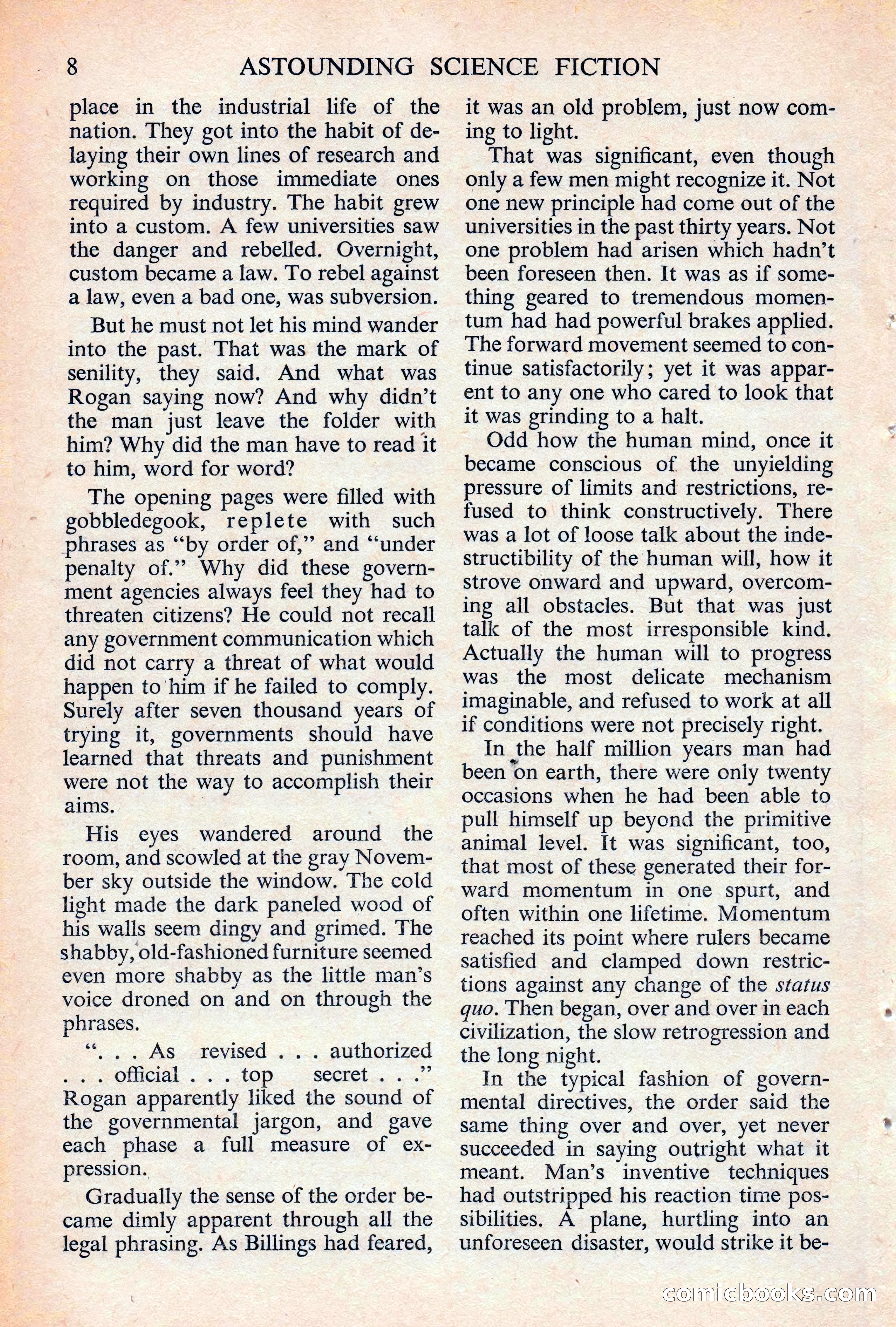 Astounding Science Fiction, British Edition — page 10 of 132