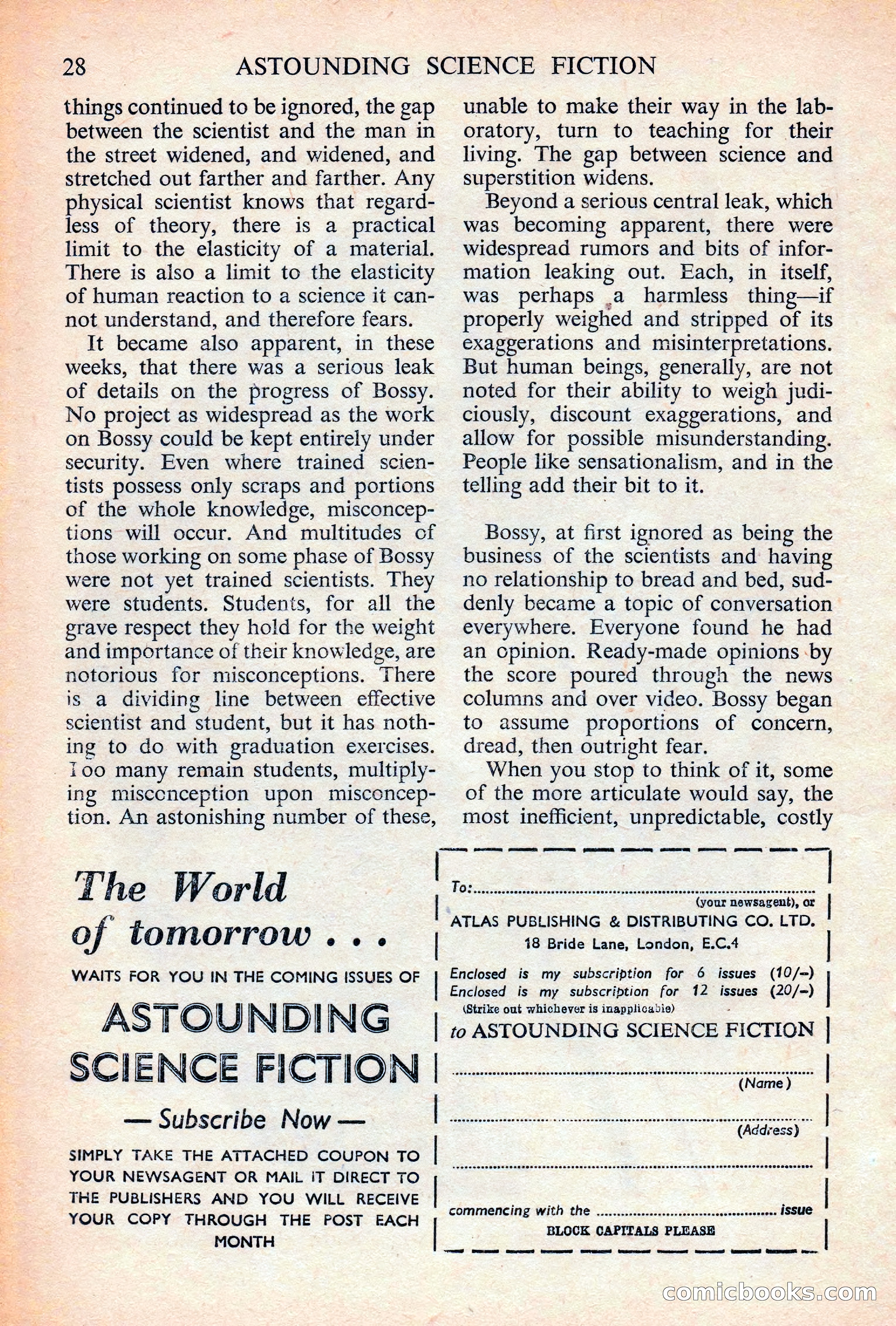 Astounding Science Fiction, British Edition — page 30 of 132