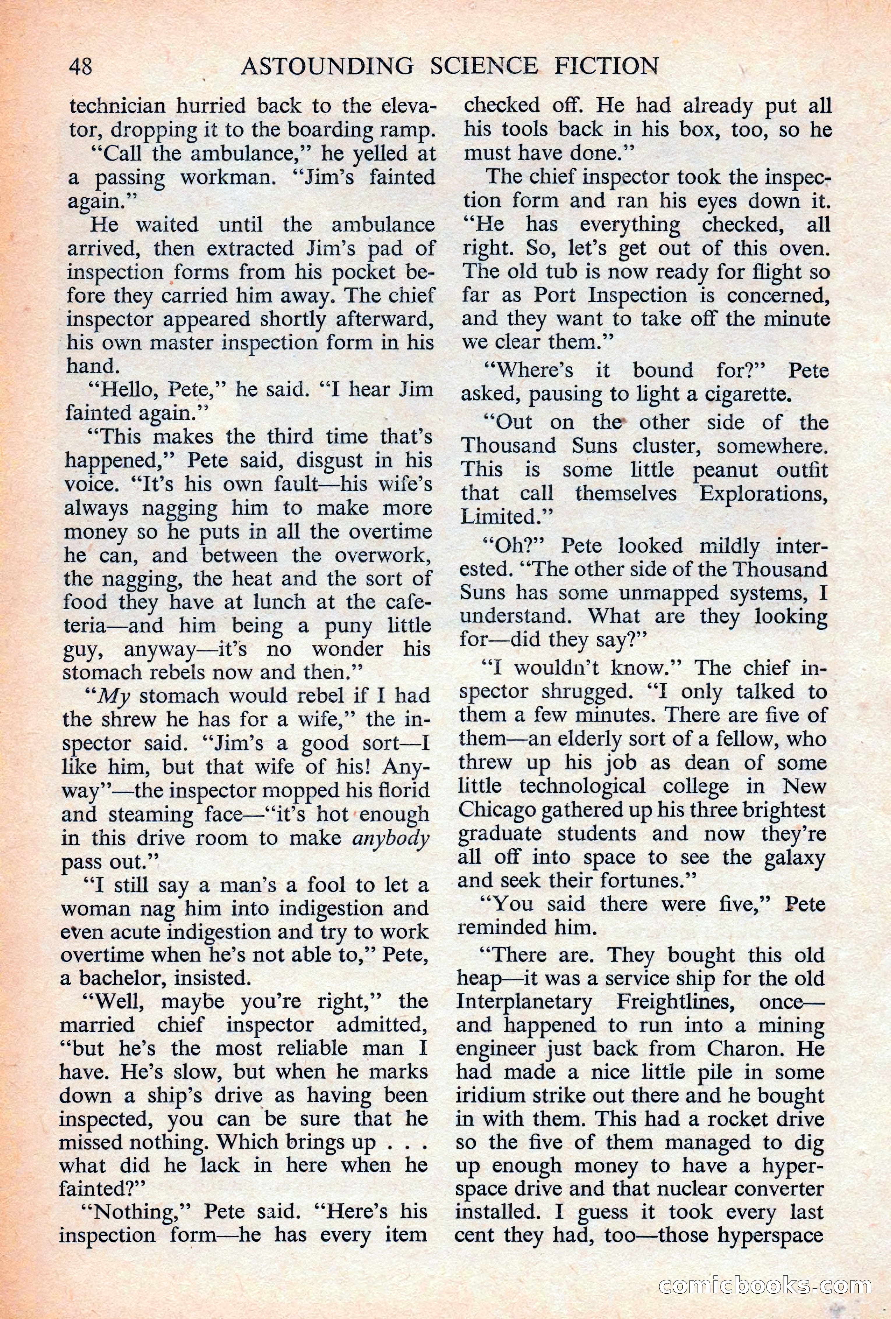 Astounding Science Fiction, British Edition — page 50 of 132