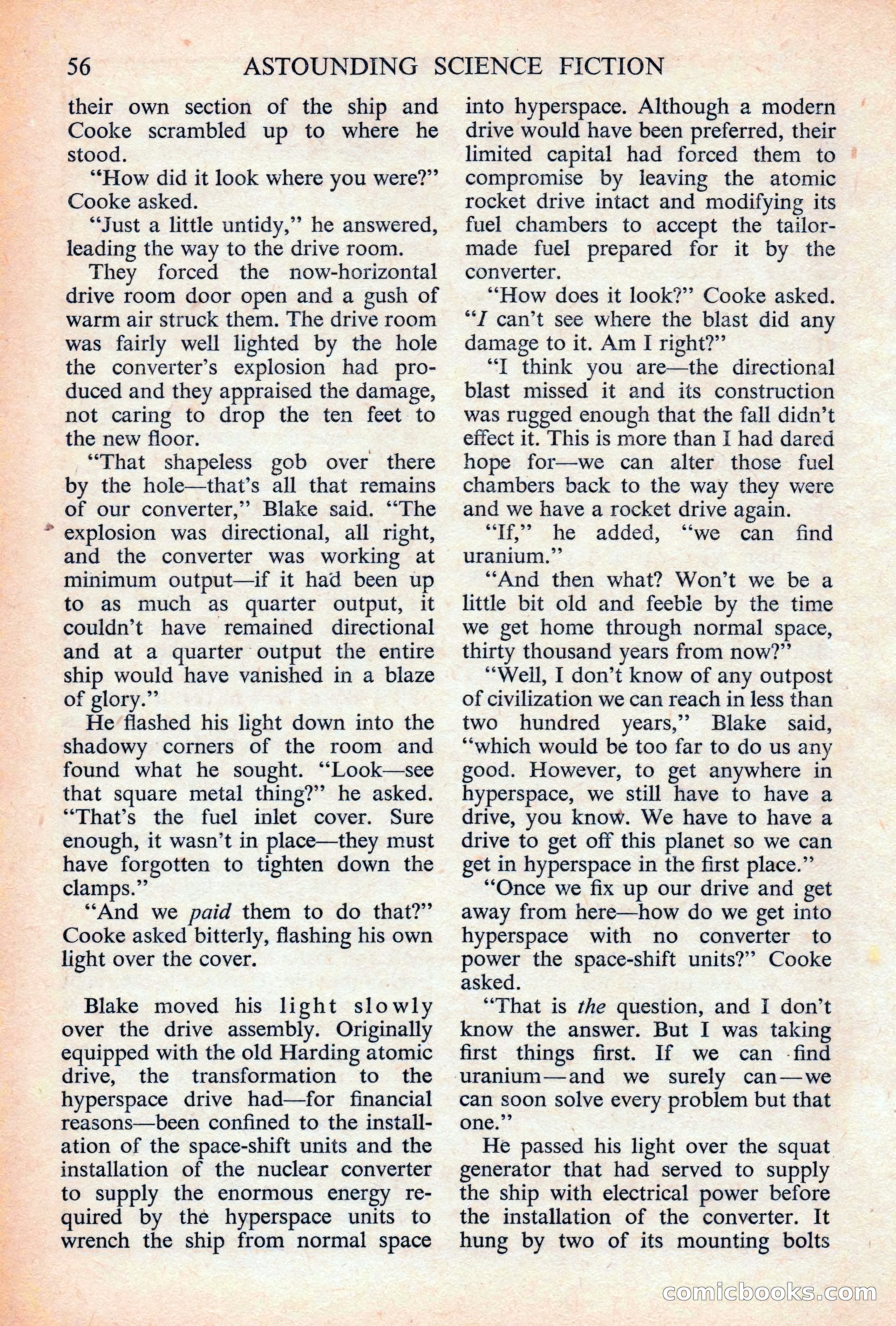 Astounding Science Fiction, British Edition — page 58 of 132