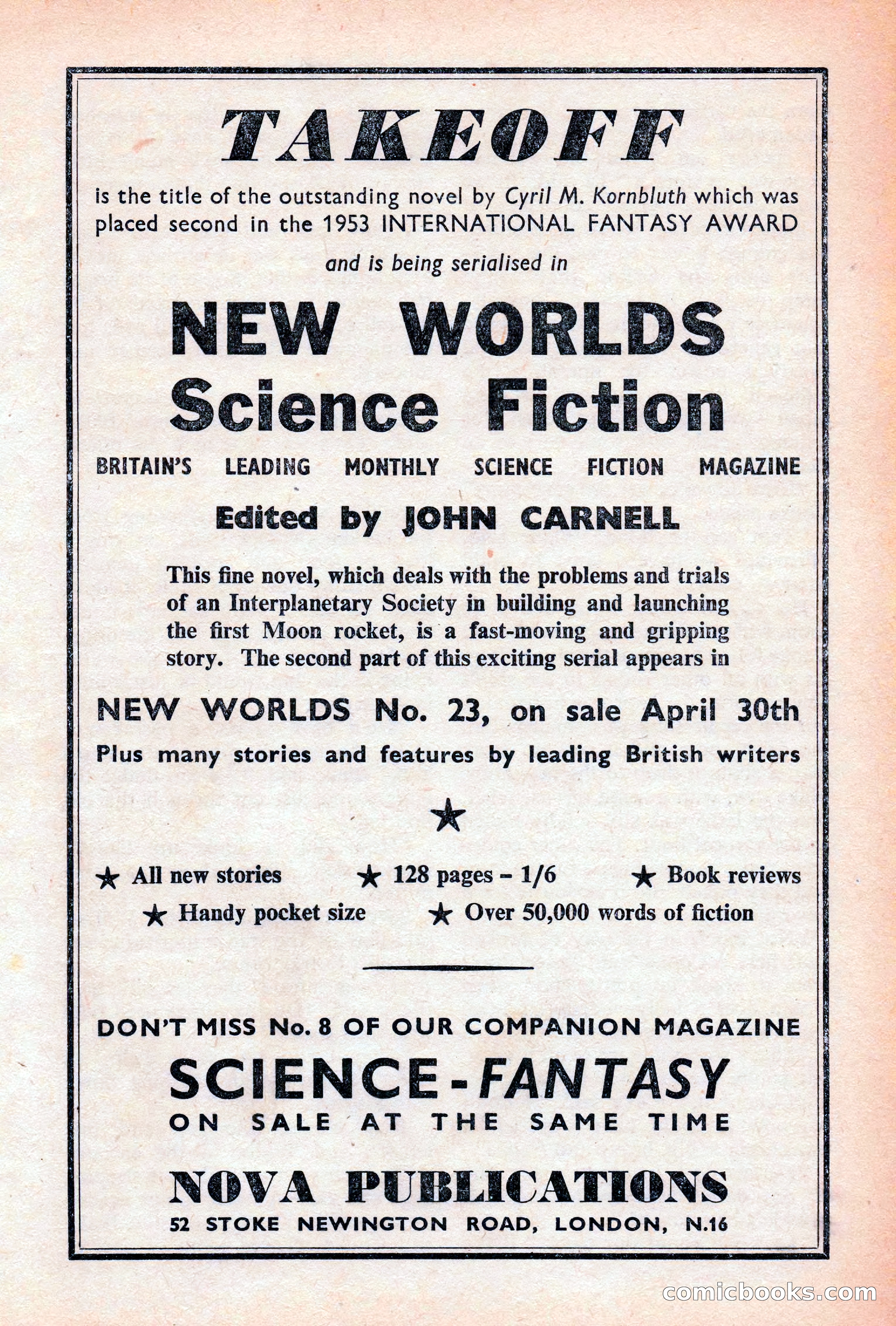 Astounding Science Fiction, British Edition — page 59 of 132