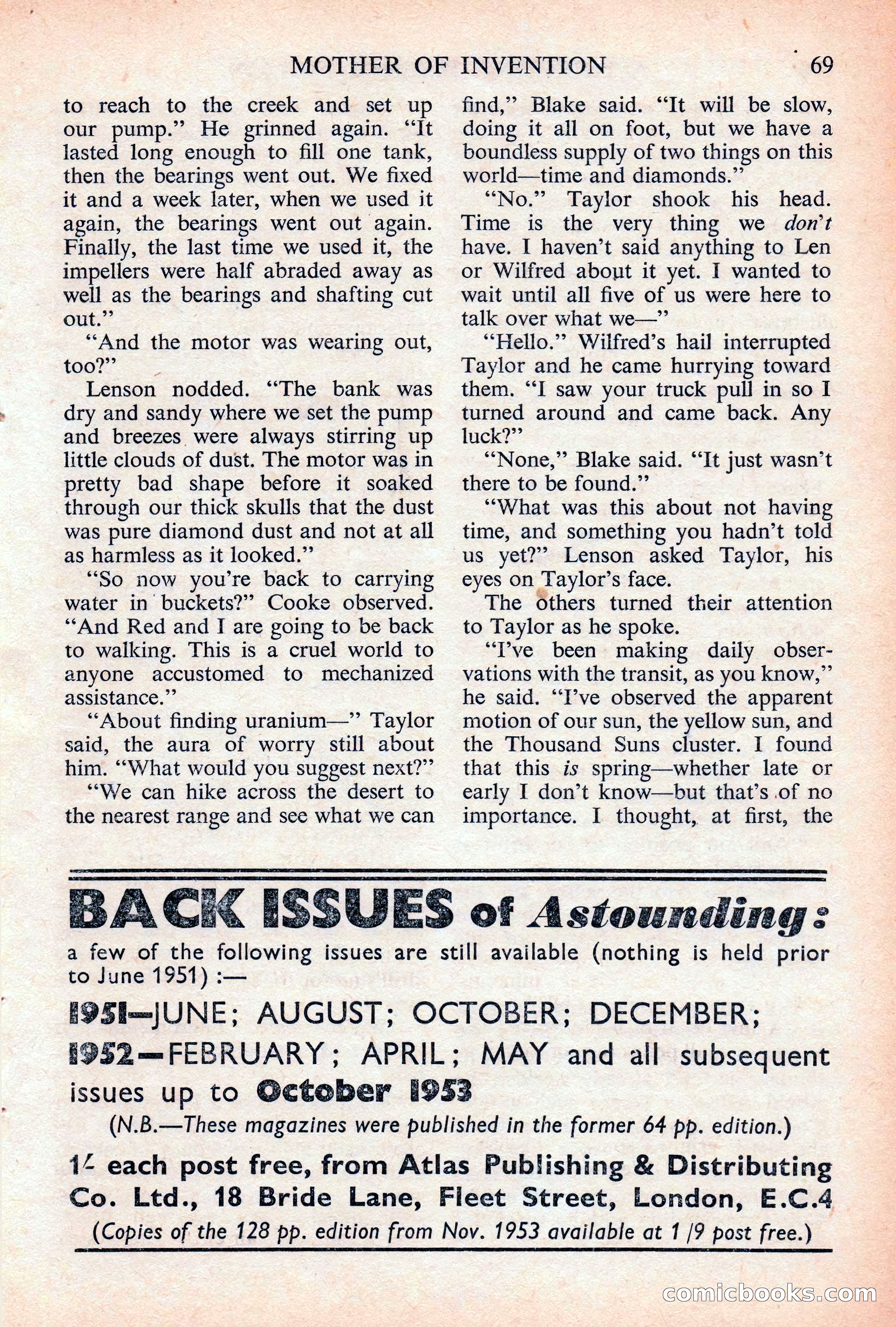 Astounding Science Fiction, British Edition — page 71 of 132