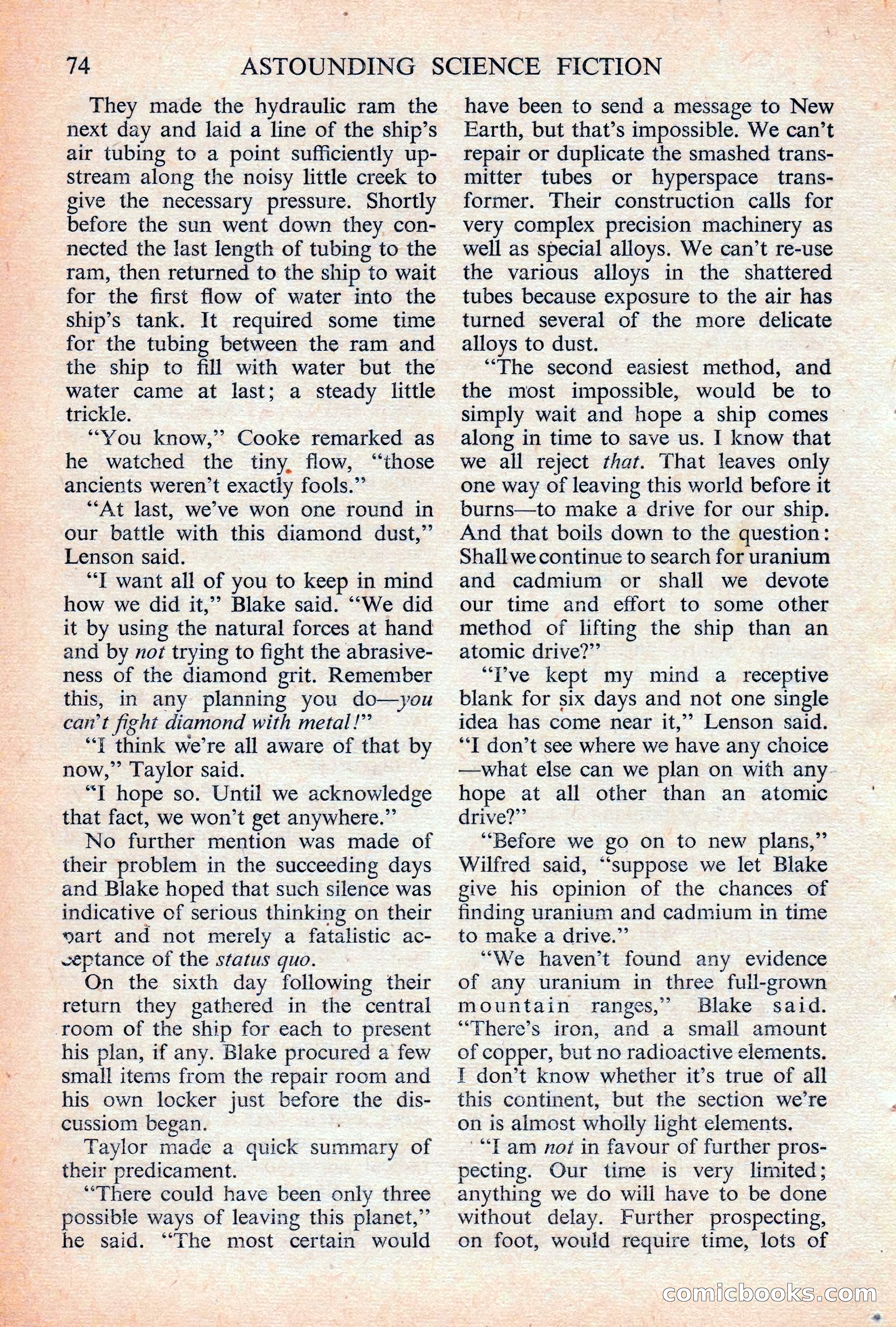Astounding Science Fiction, British Edition — page 76 of 132