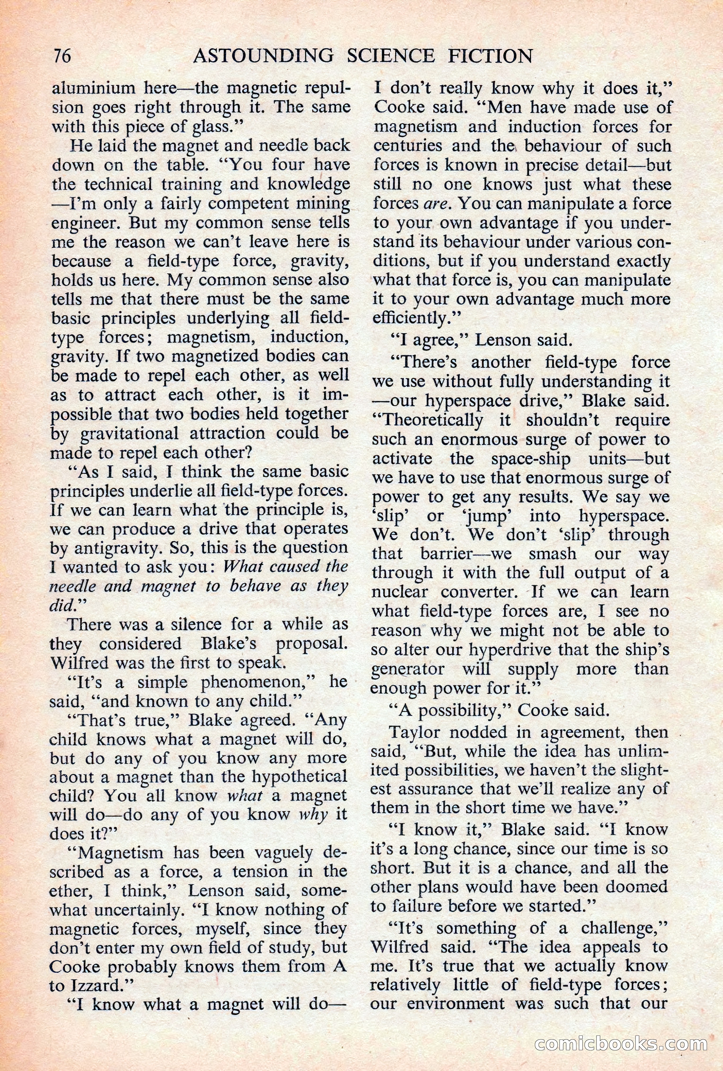 Astounding Science Fiction, British Edition — page 78 of 132