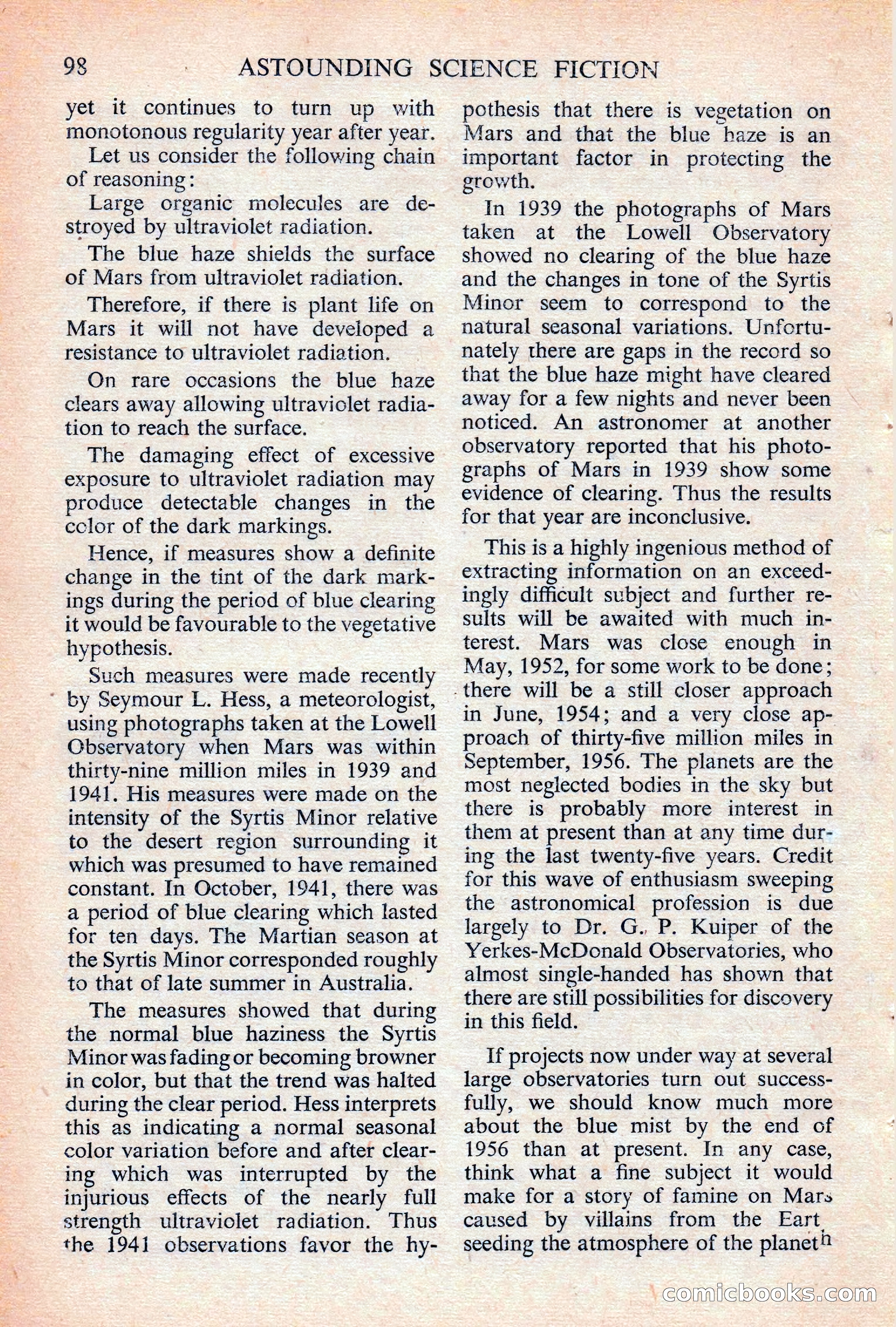 Astounding Science Fiction, British Edition — page 100 of 132