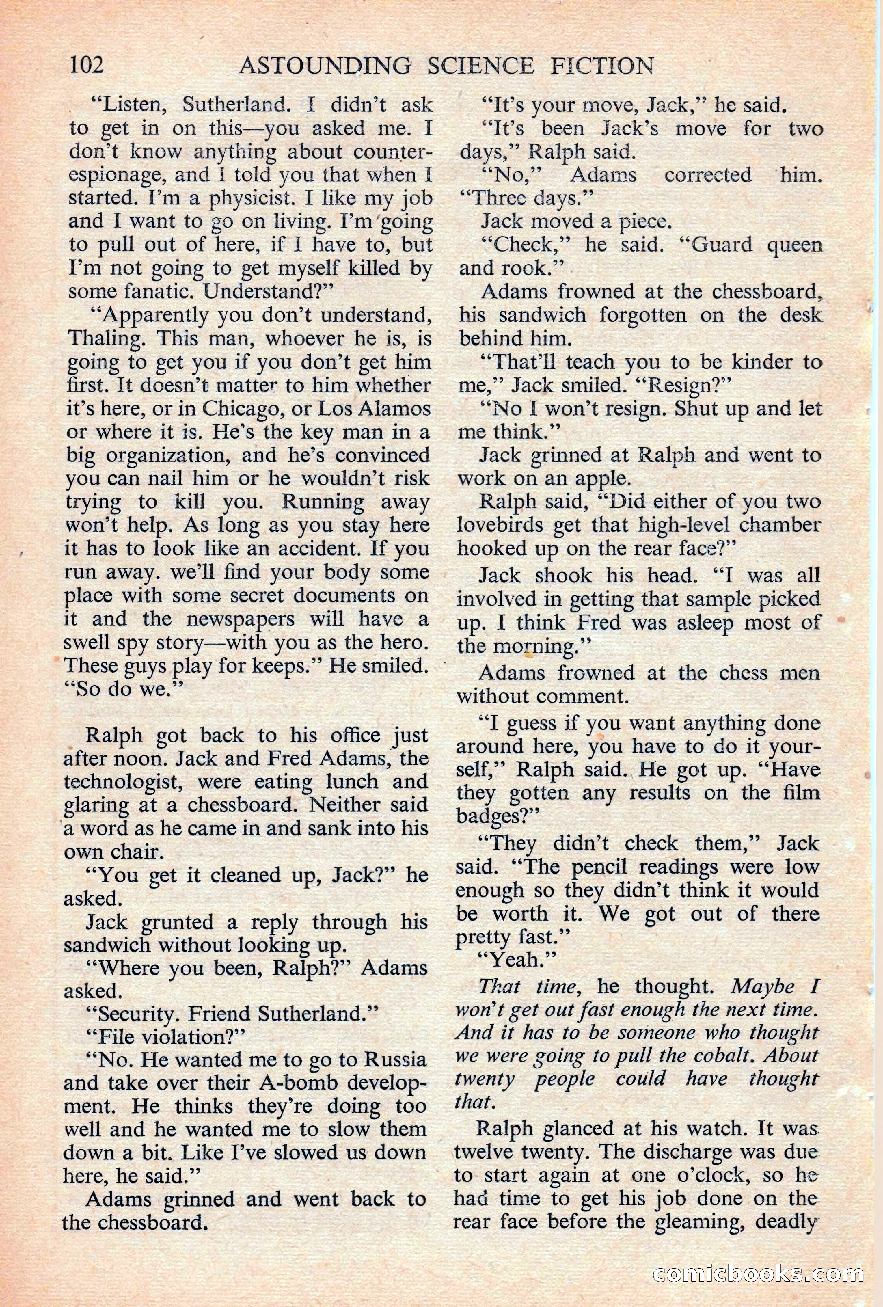 Astounding Science Fiction, British Edition — page 104 of 132