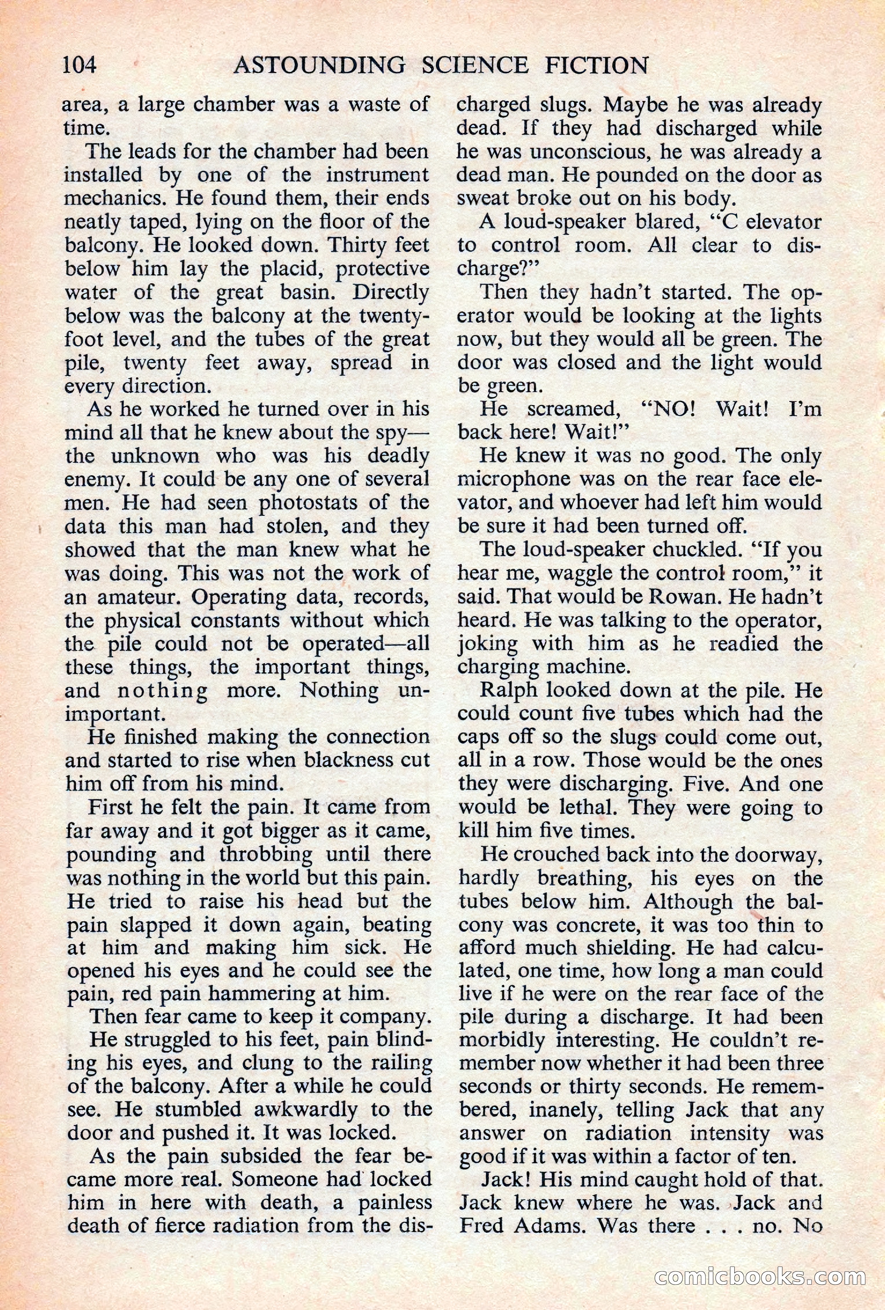 Astounding Science Fiction, British Edition — page 106 of 132