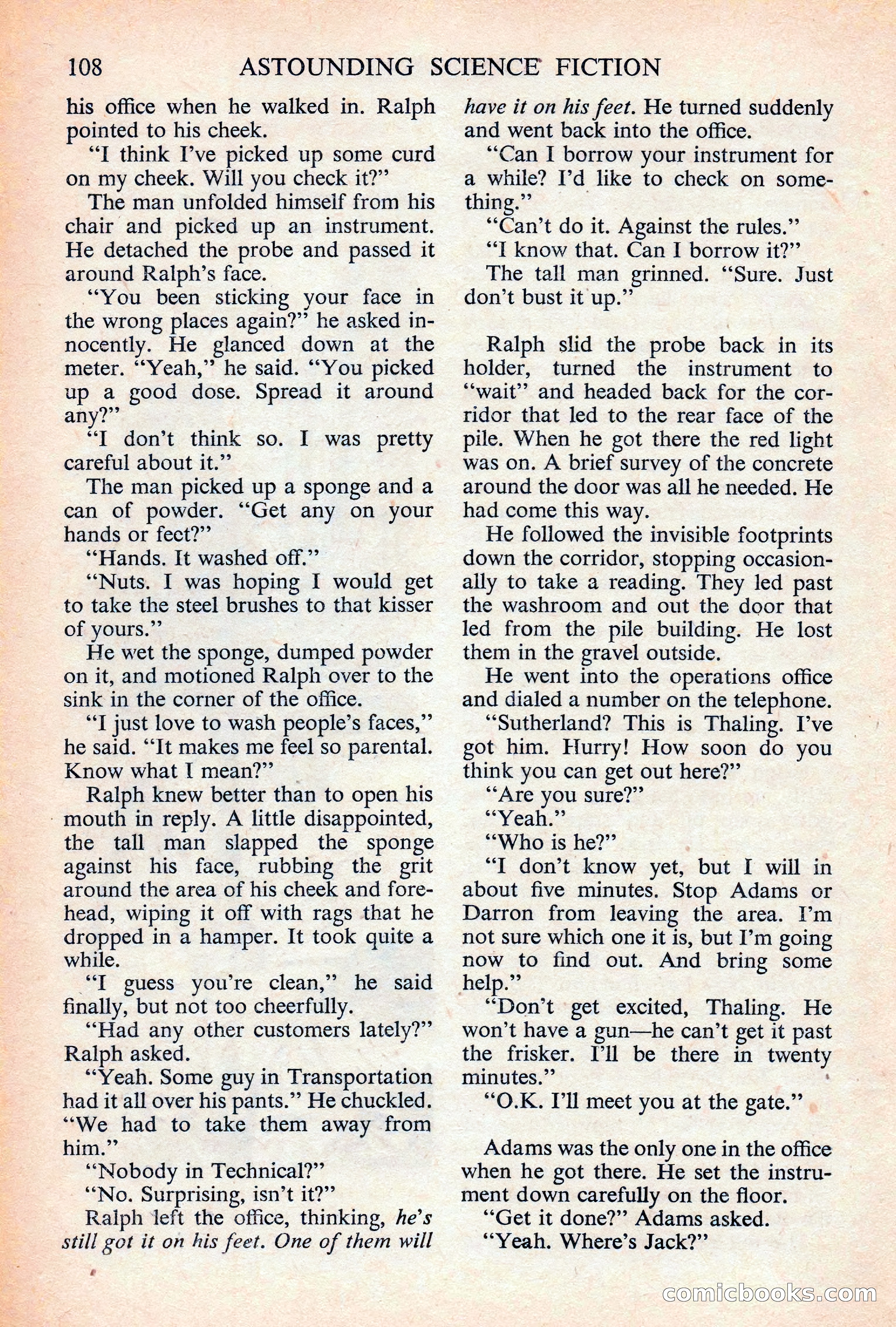 Astounding Science Fiction, British Edition — page 110 of 132