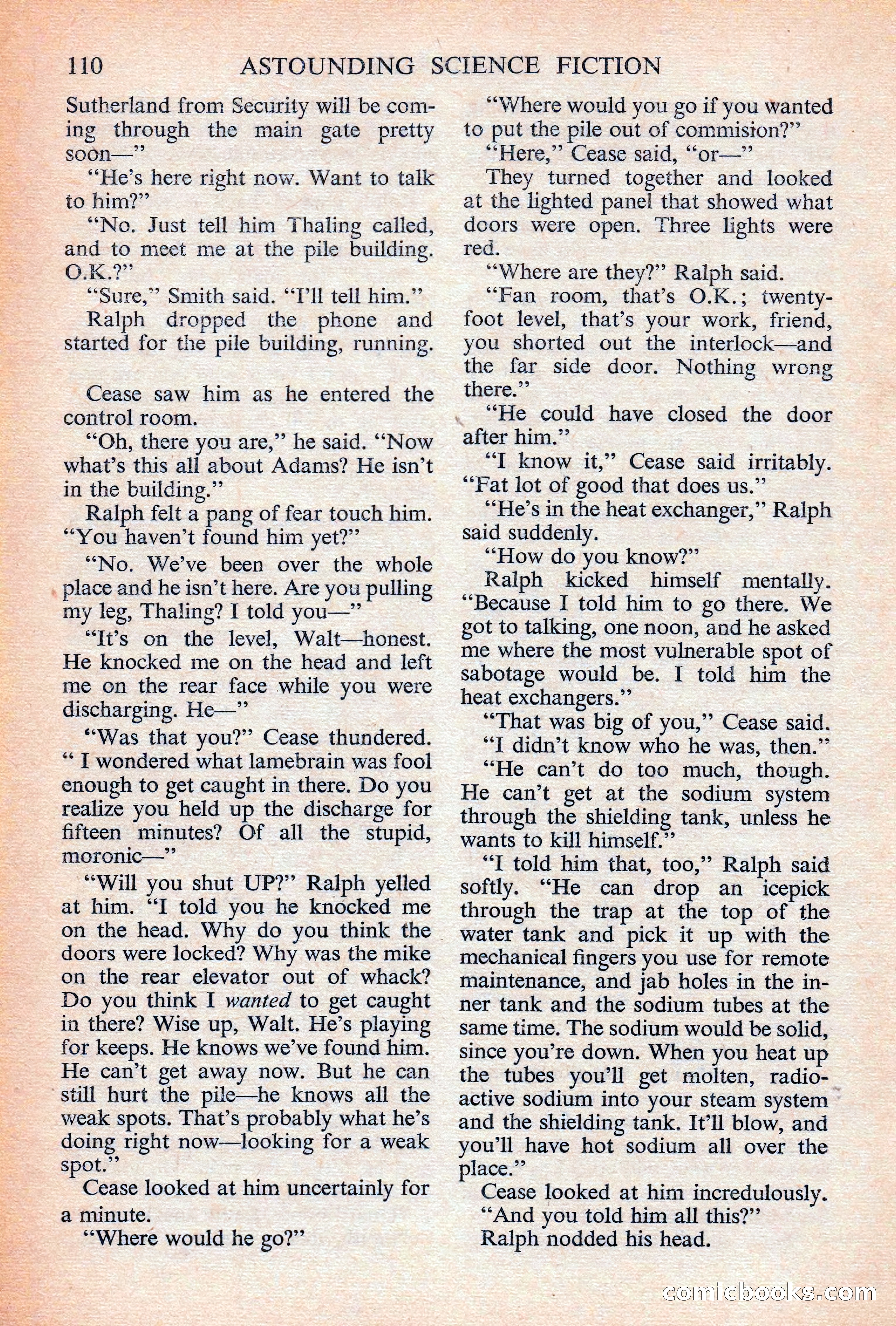 Astounding Science Fiction, British Edition — page 112 of 132
