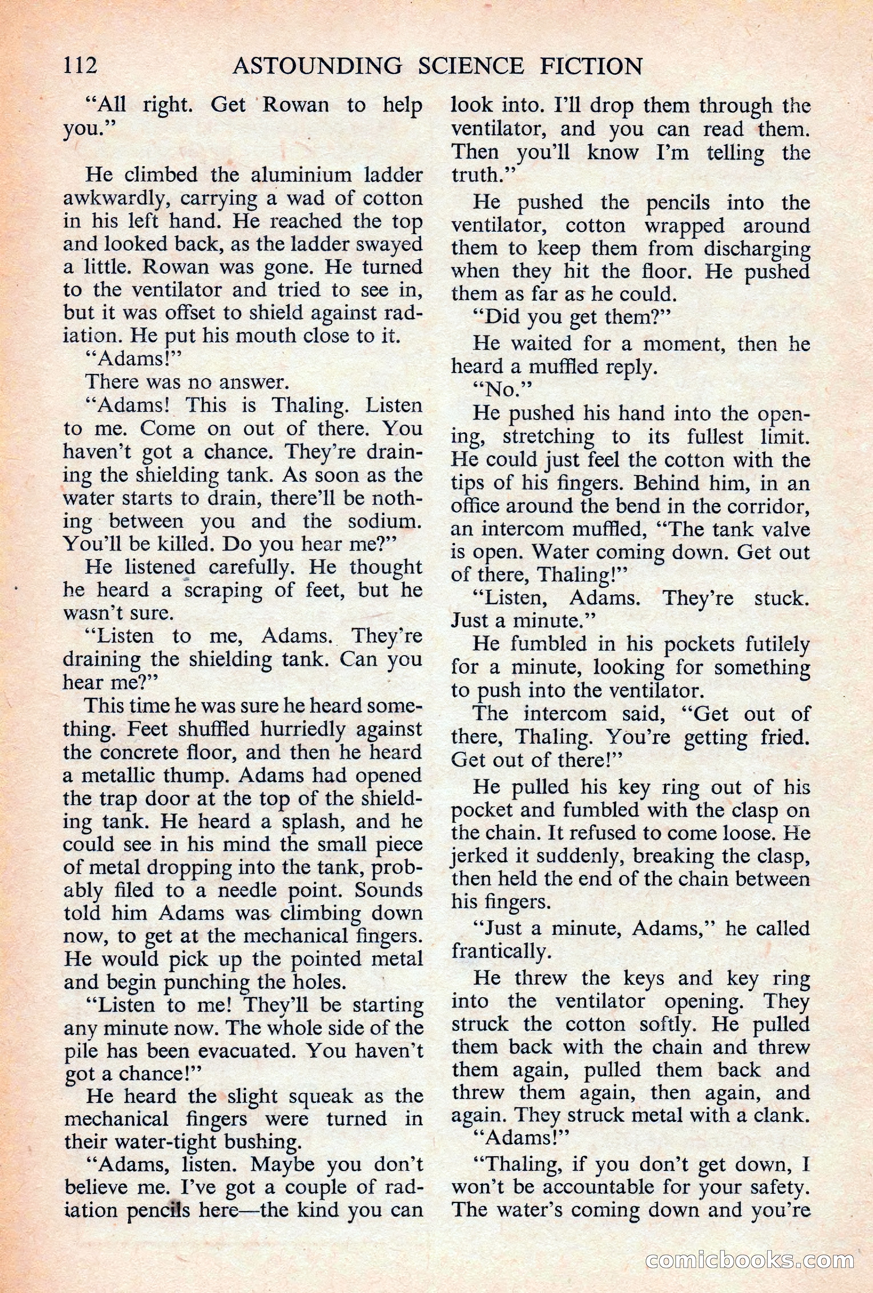 Astounding Science Fiction, British Edition — page 114 of 132