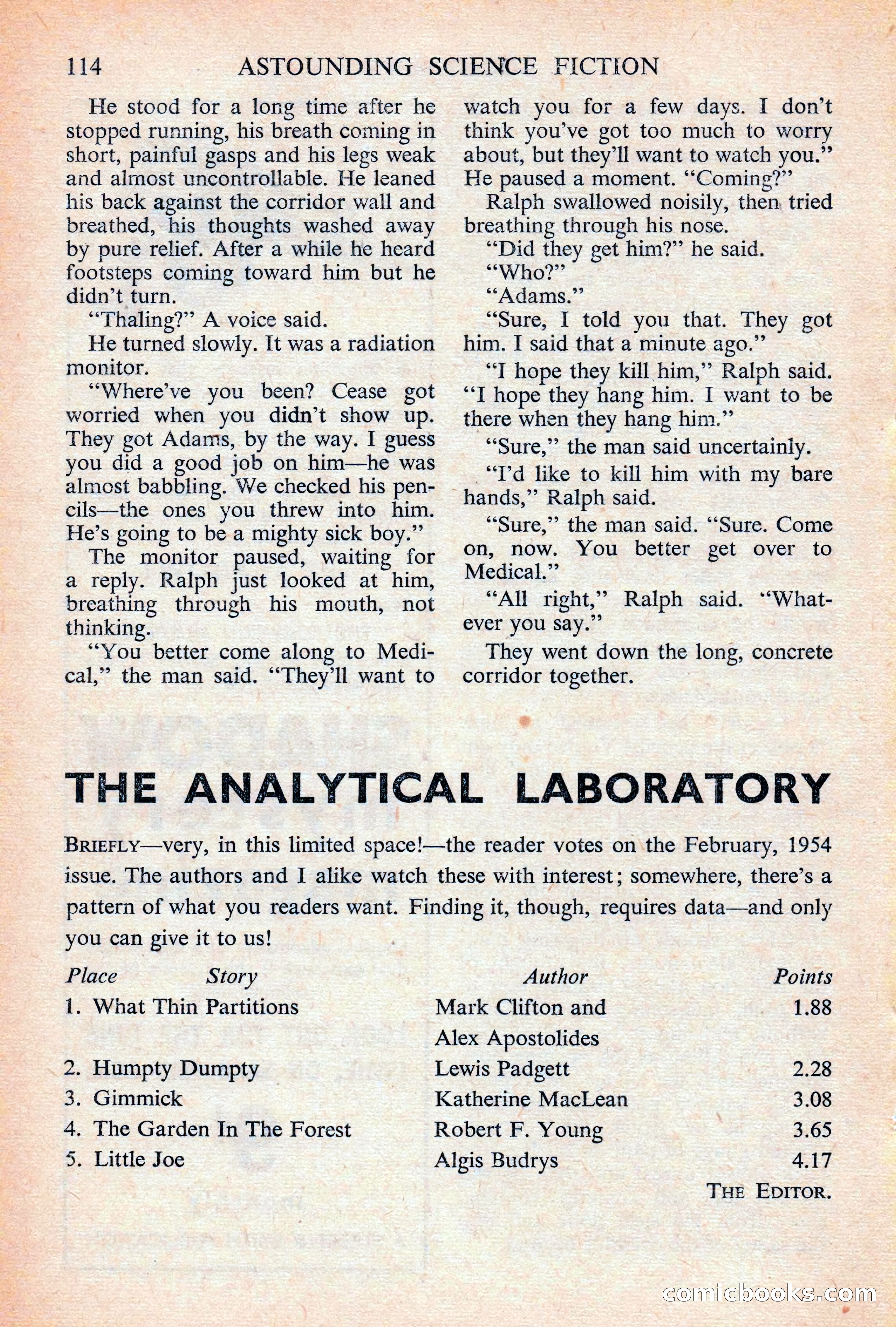 Astounding Science Fiction, British Edition — page 116 of 132
