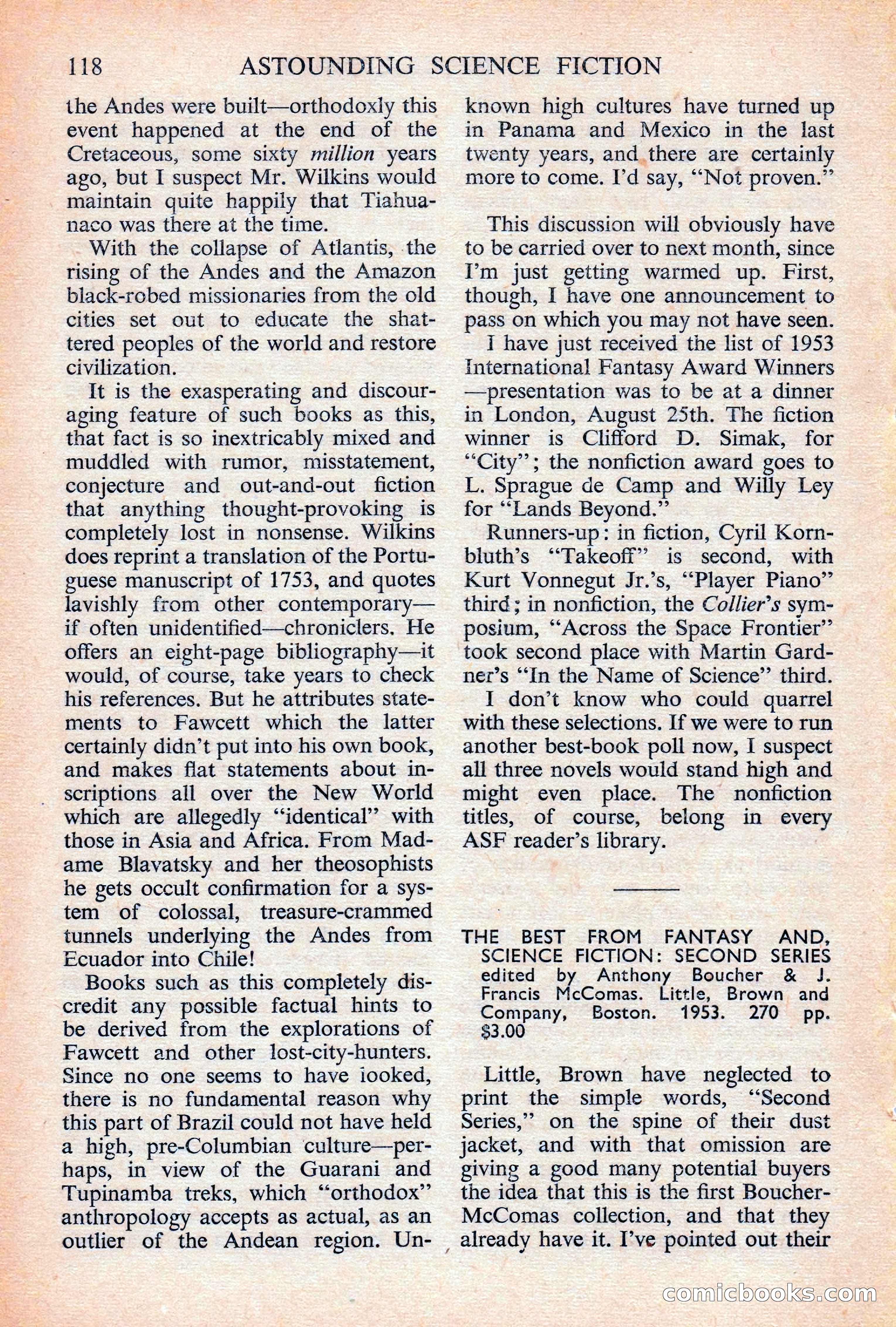 Astounding Science Fiction, British Edition — page 120 of 132