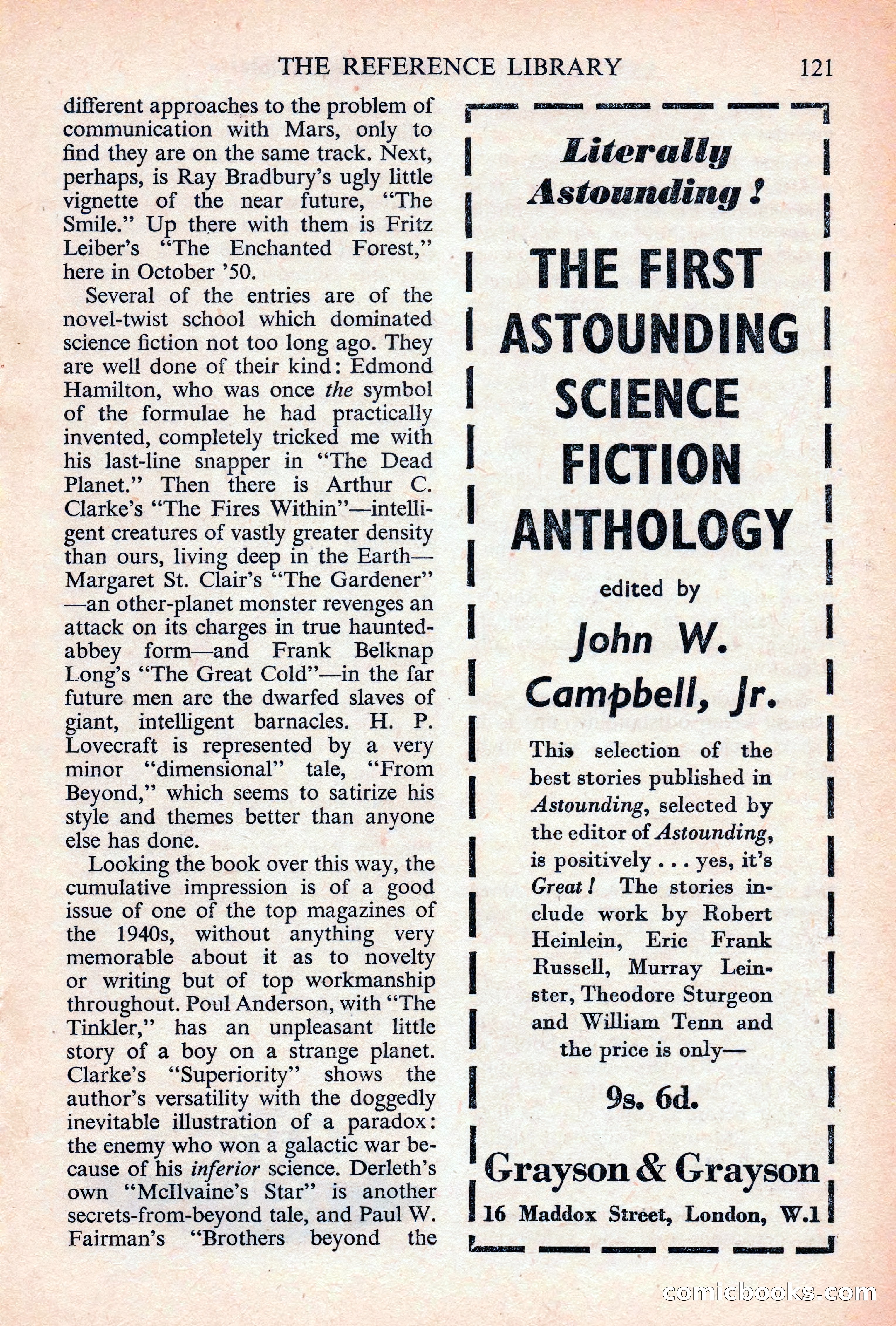 Astounding Science Fiction, British Edition — page 123 of 132