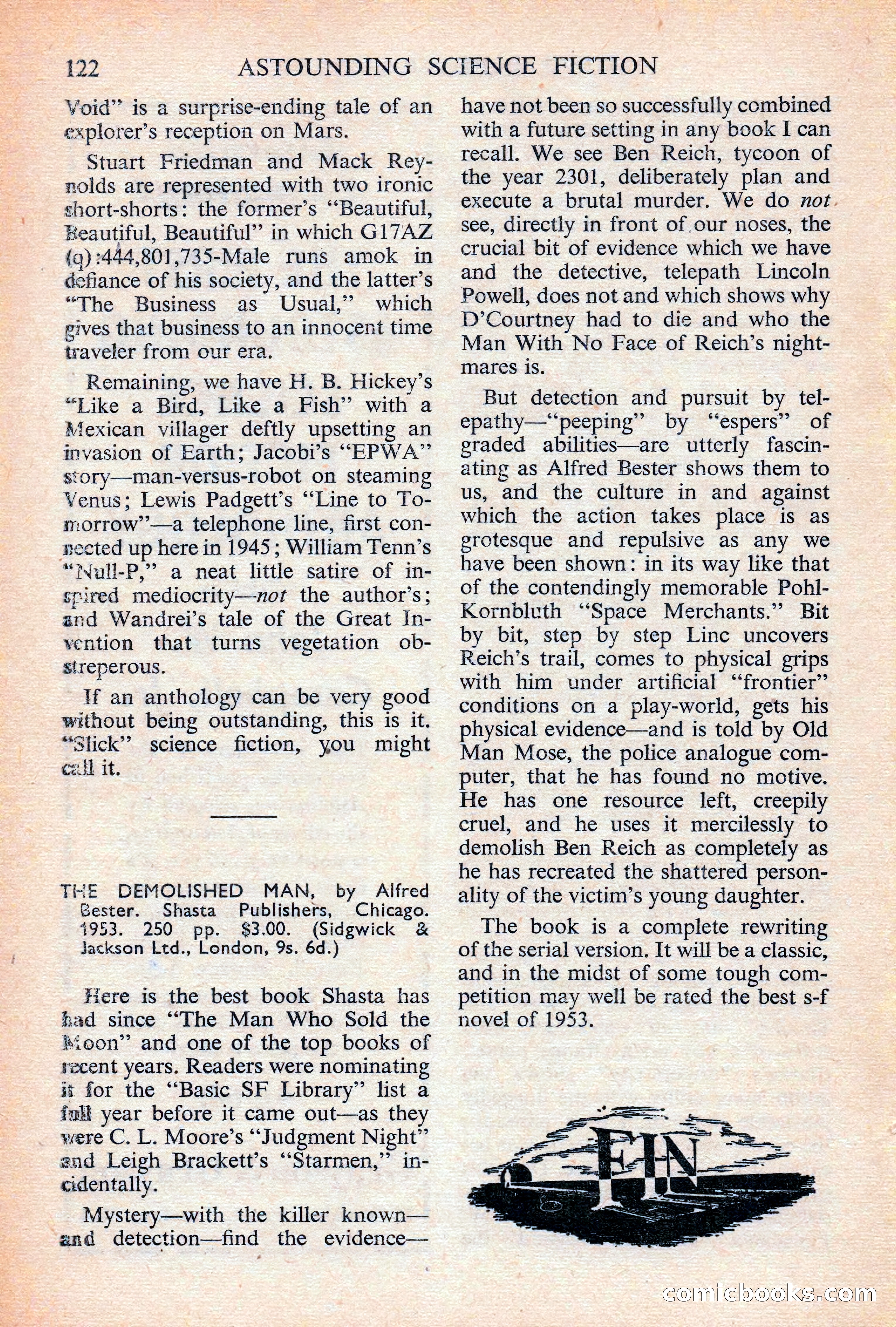 Astounding Science Fiction, British Edition — page 124 of 132