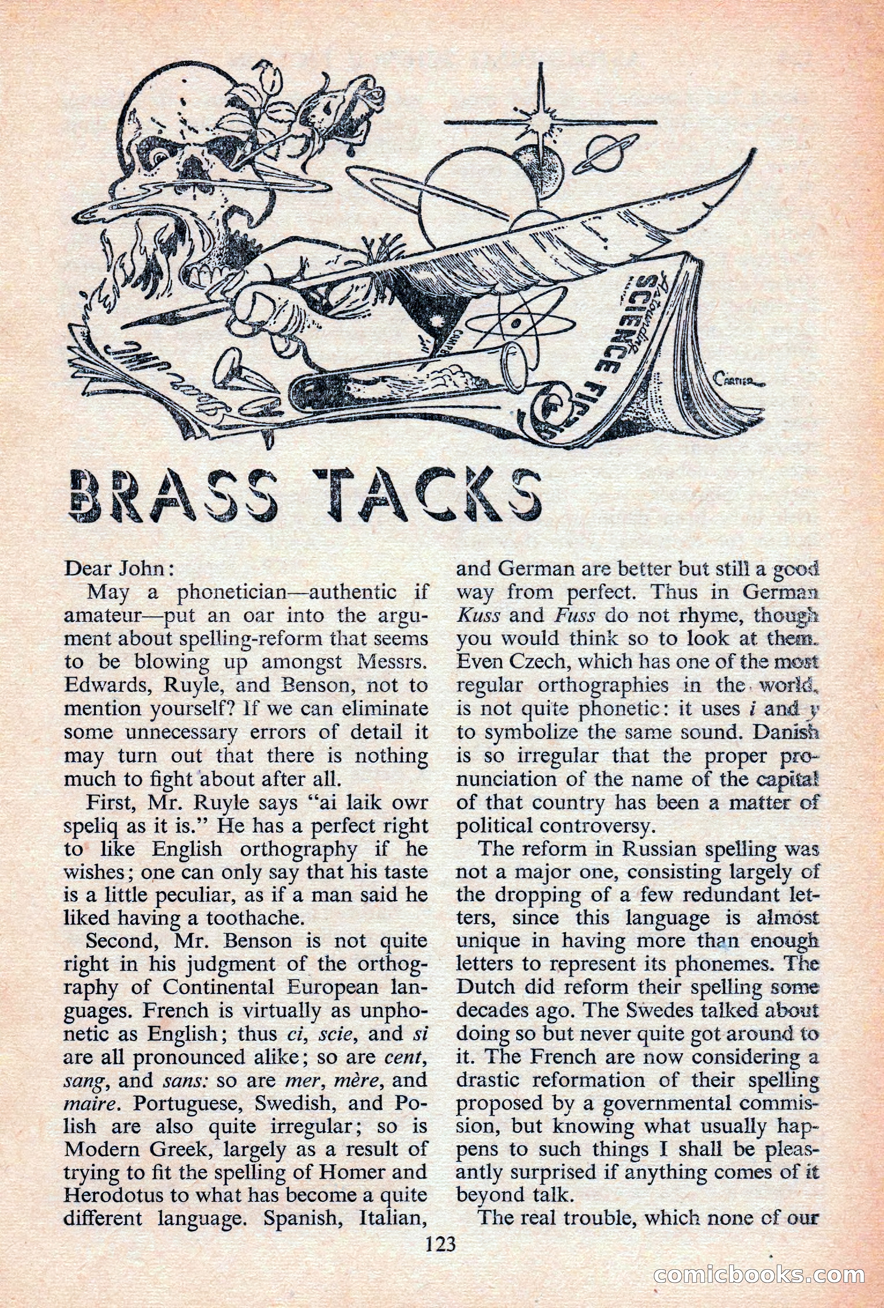 Astounding Science Fiction, British Edition — page 125 of 132