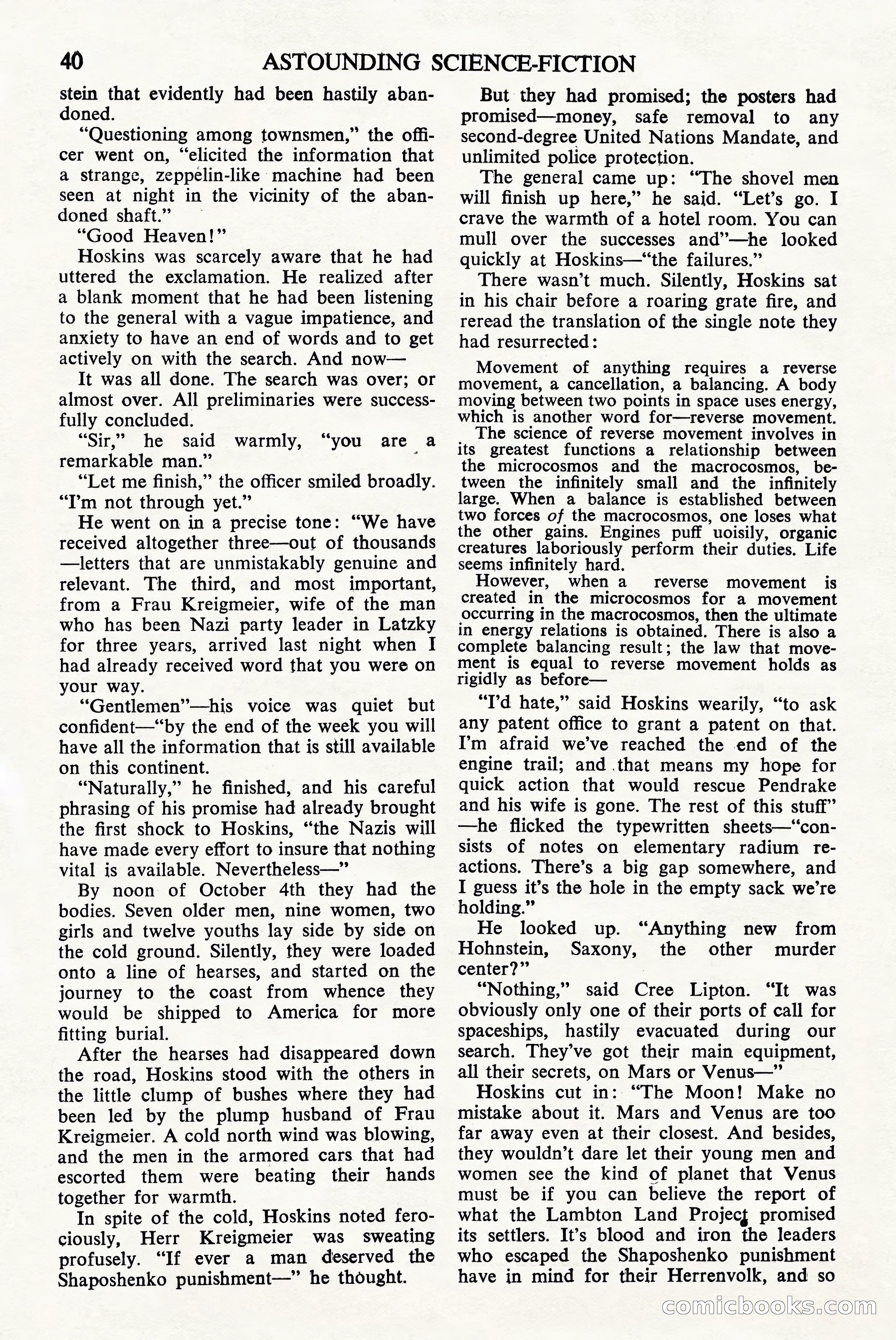 Astounding Science Fiction (British Edition), April 1944 — page 42 of 68