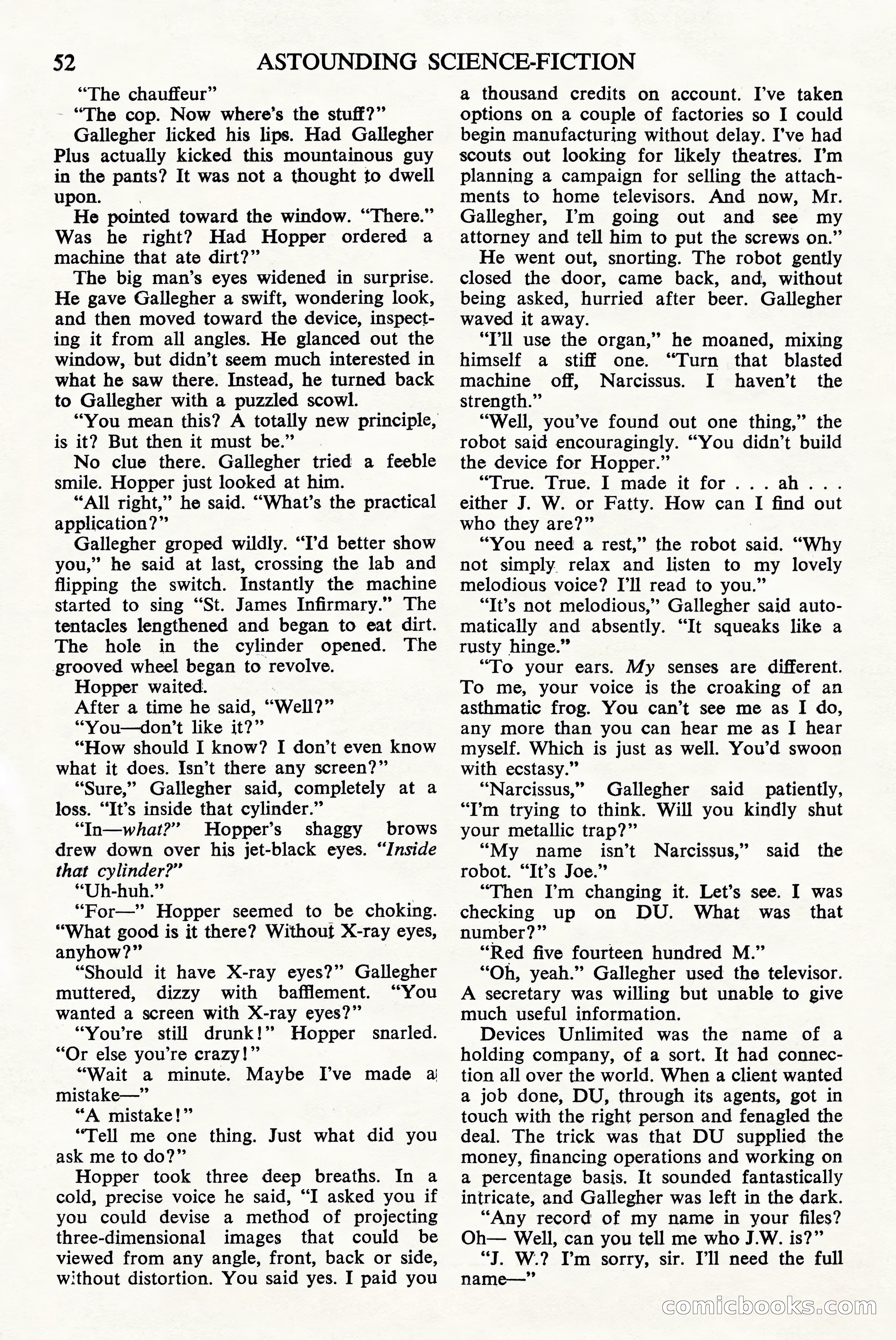 Astounding Science Fiction (British Edition), April 1944 — page 54 of 68