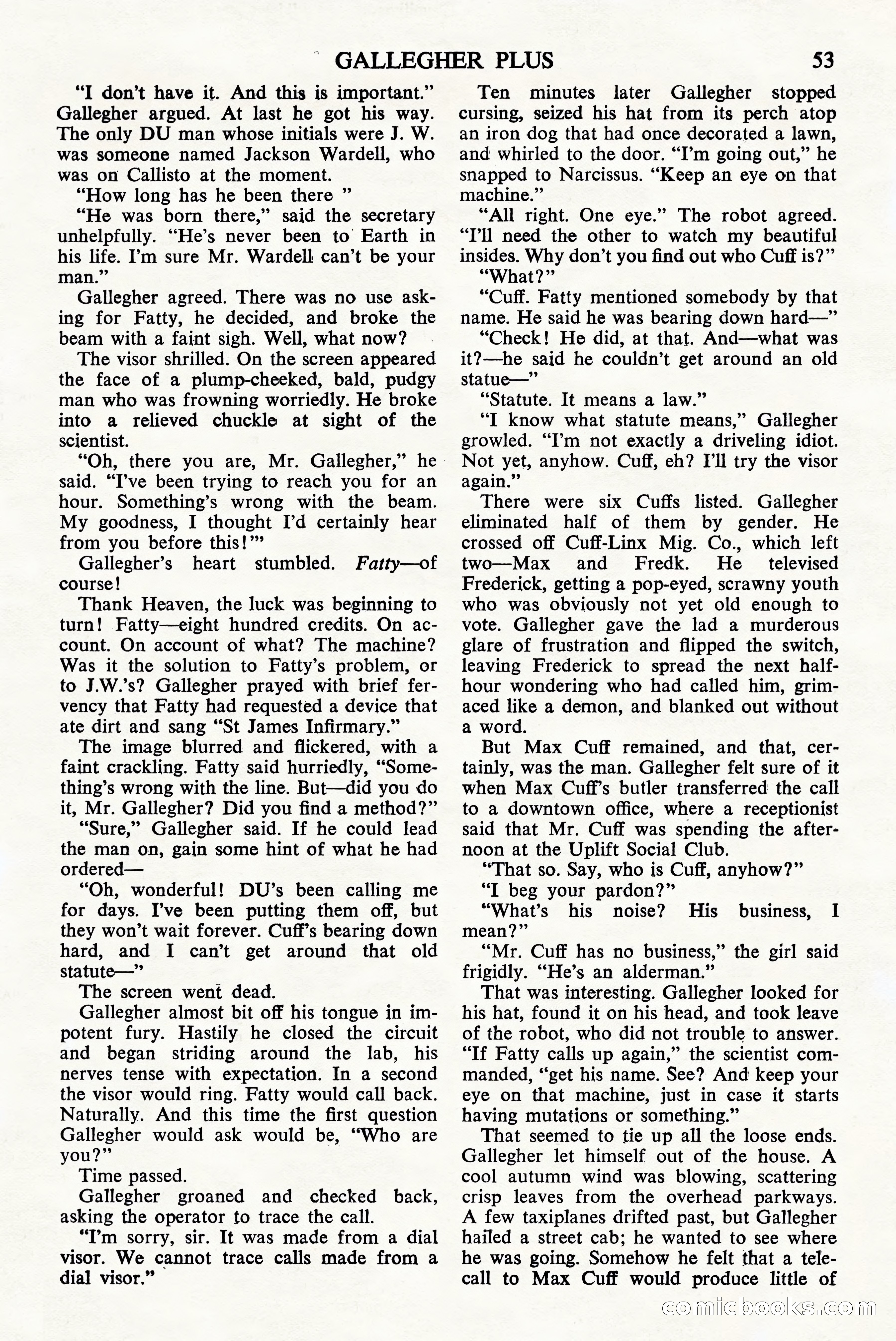 Astounding Science Fiction (British Edition), April 1944 — page 55 of 68
