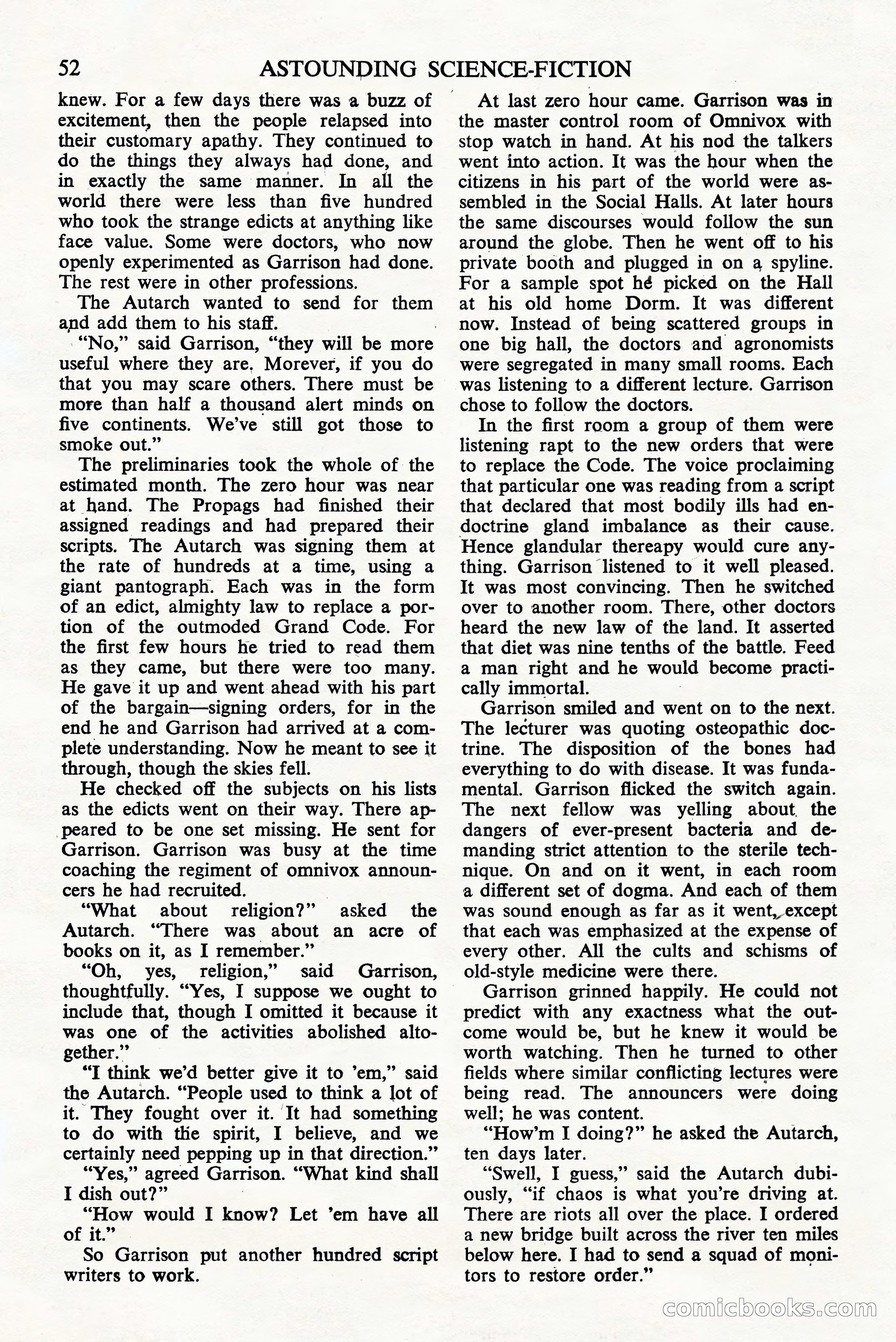 Astounding Science Fiction, June 1944 (British Edition) — page 54 of 68