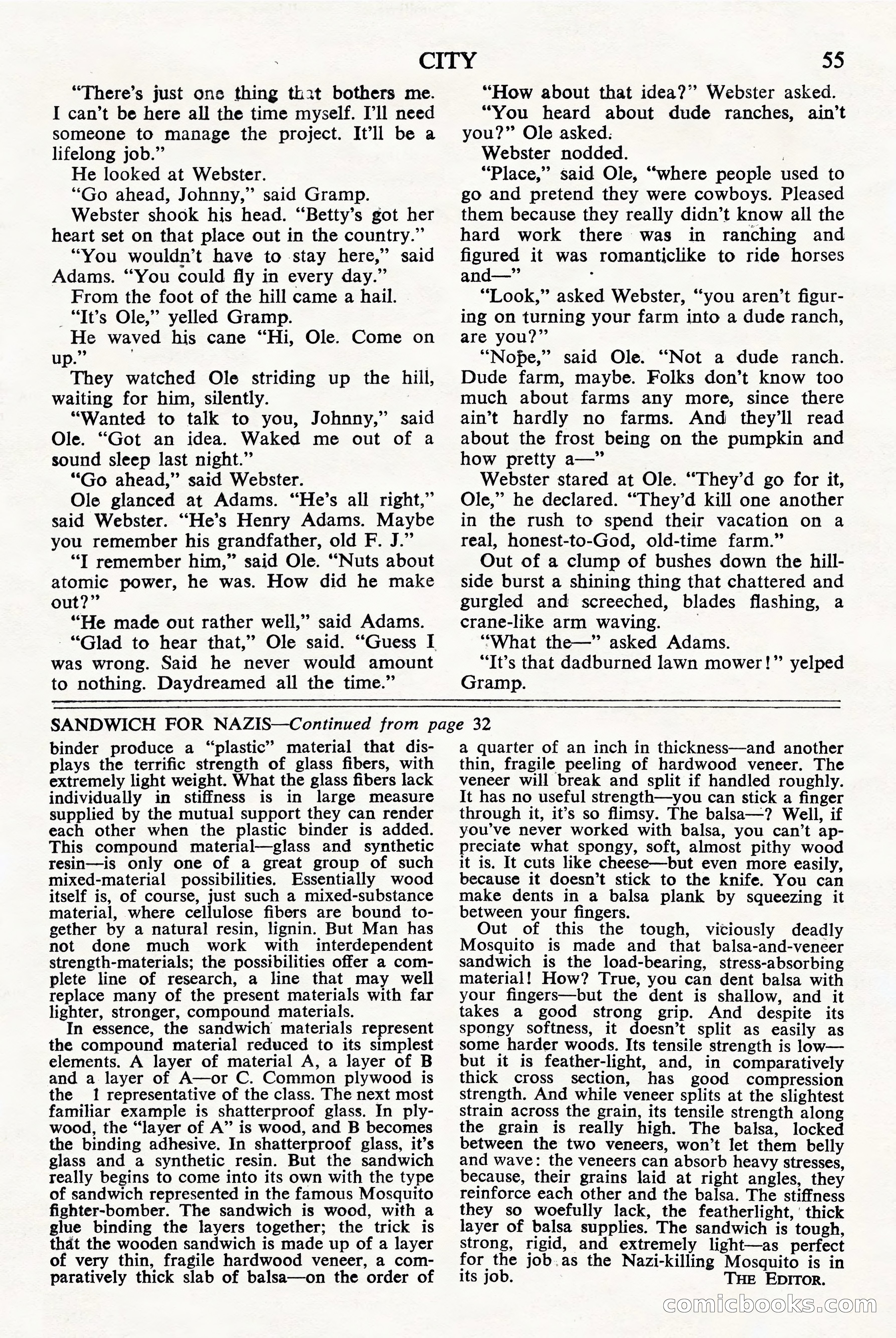 Astounding Science Fiction (British Edition), August 1944 — page 57 of 68