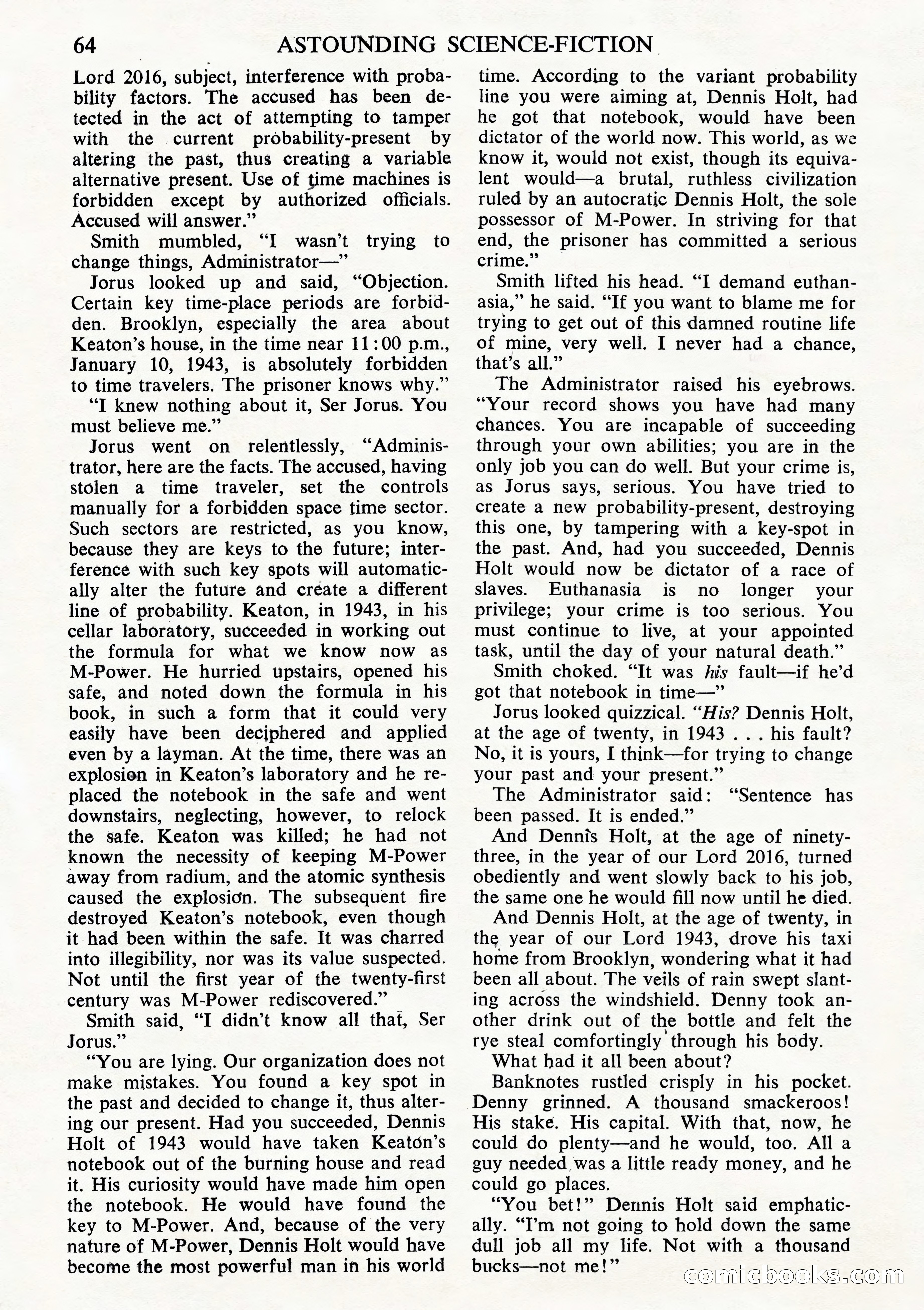 Astounding Science Fiction, October 1944 (British Edition) — page 66 of 68
