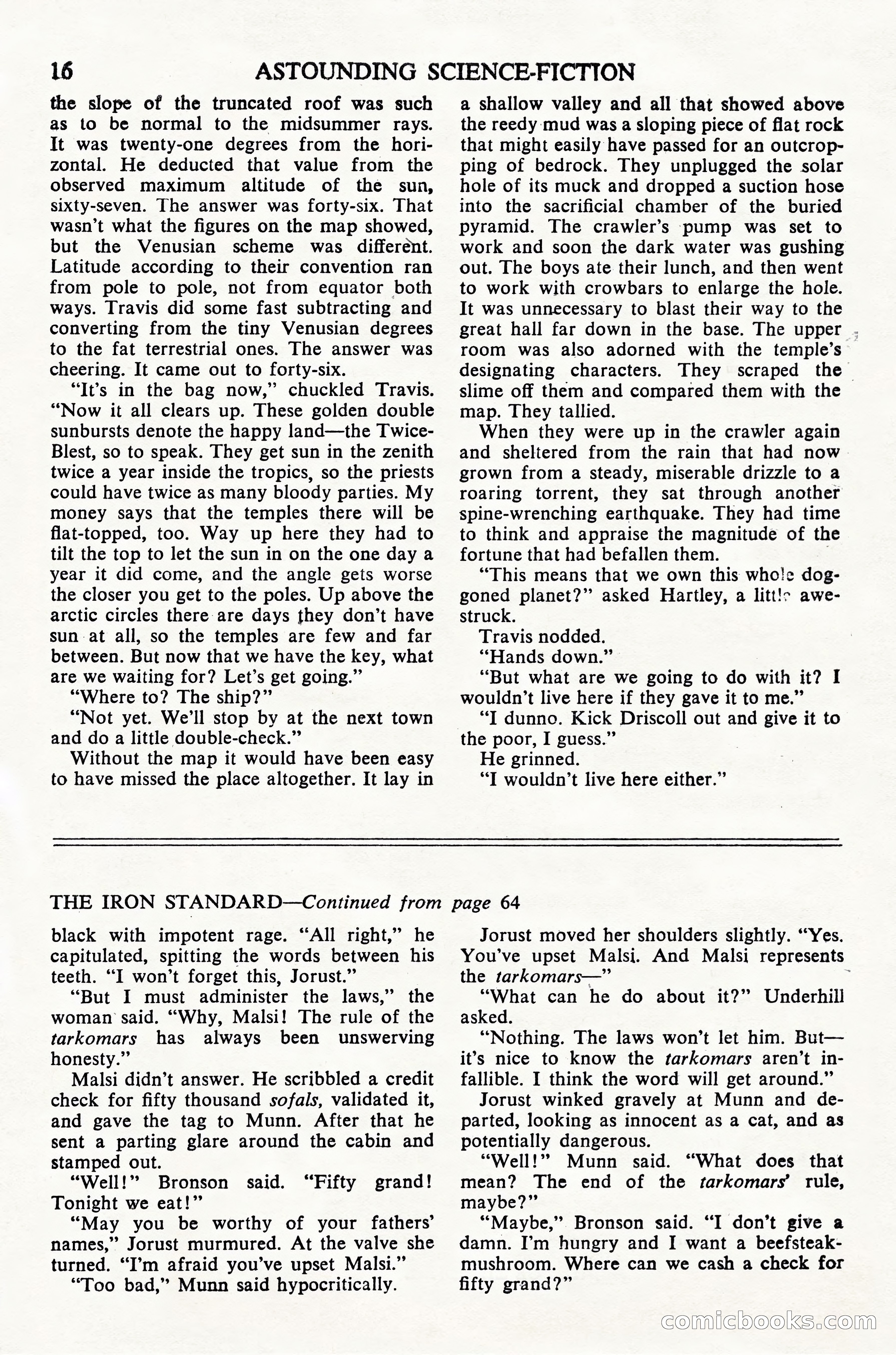 Astounding Science Fiction (UK Edition) — page 18 of 68