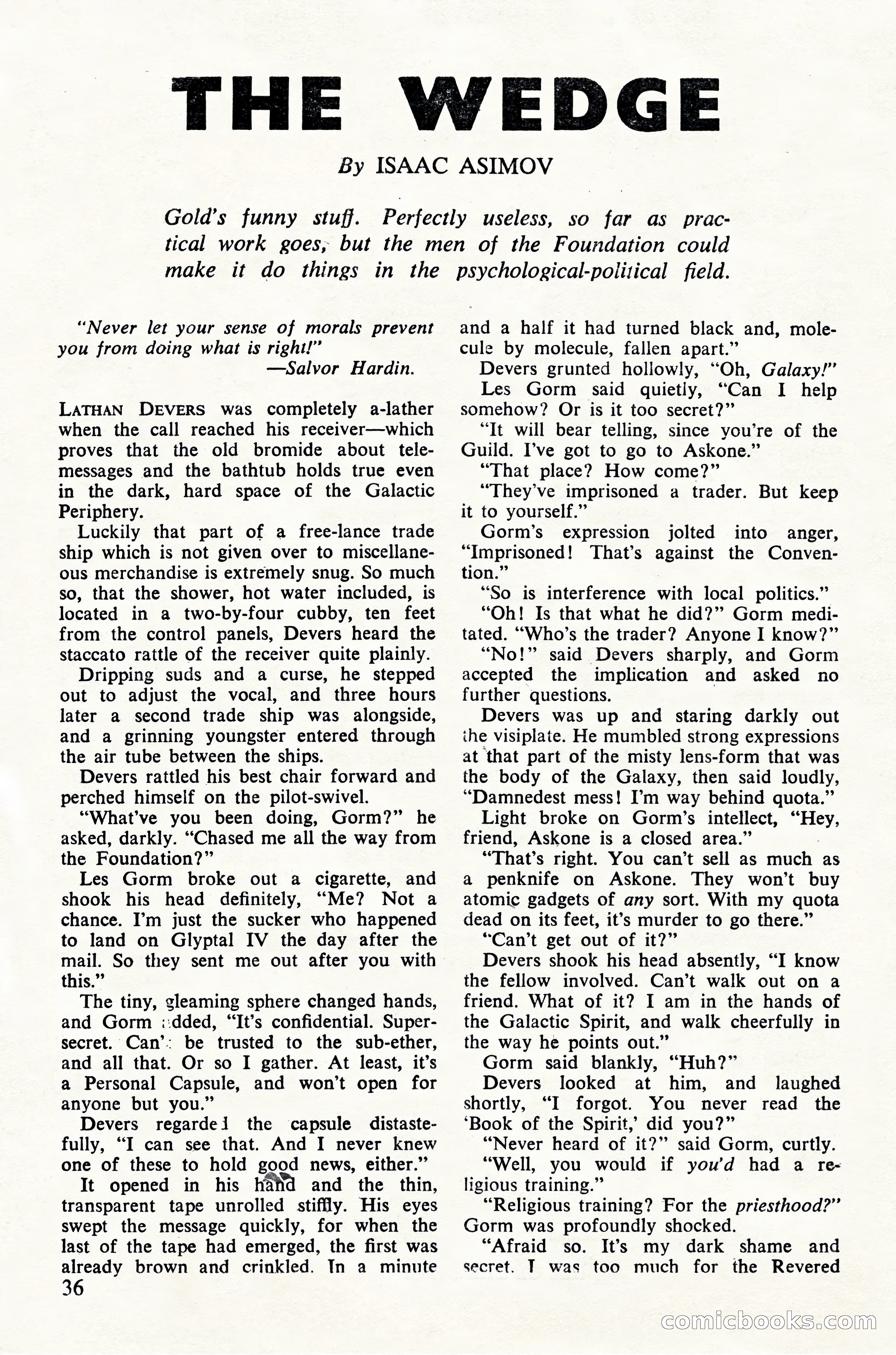 Astounding Science Fiction (UK Edition) — page 38 of 68