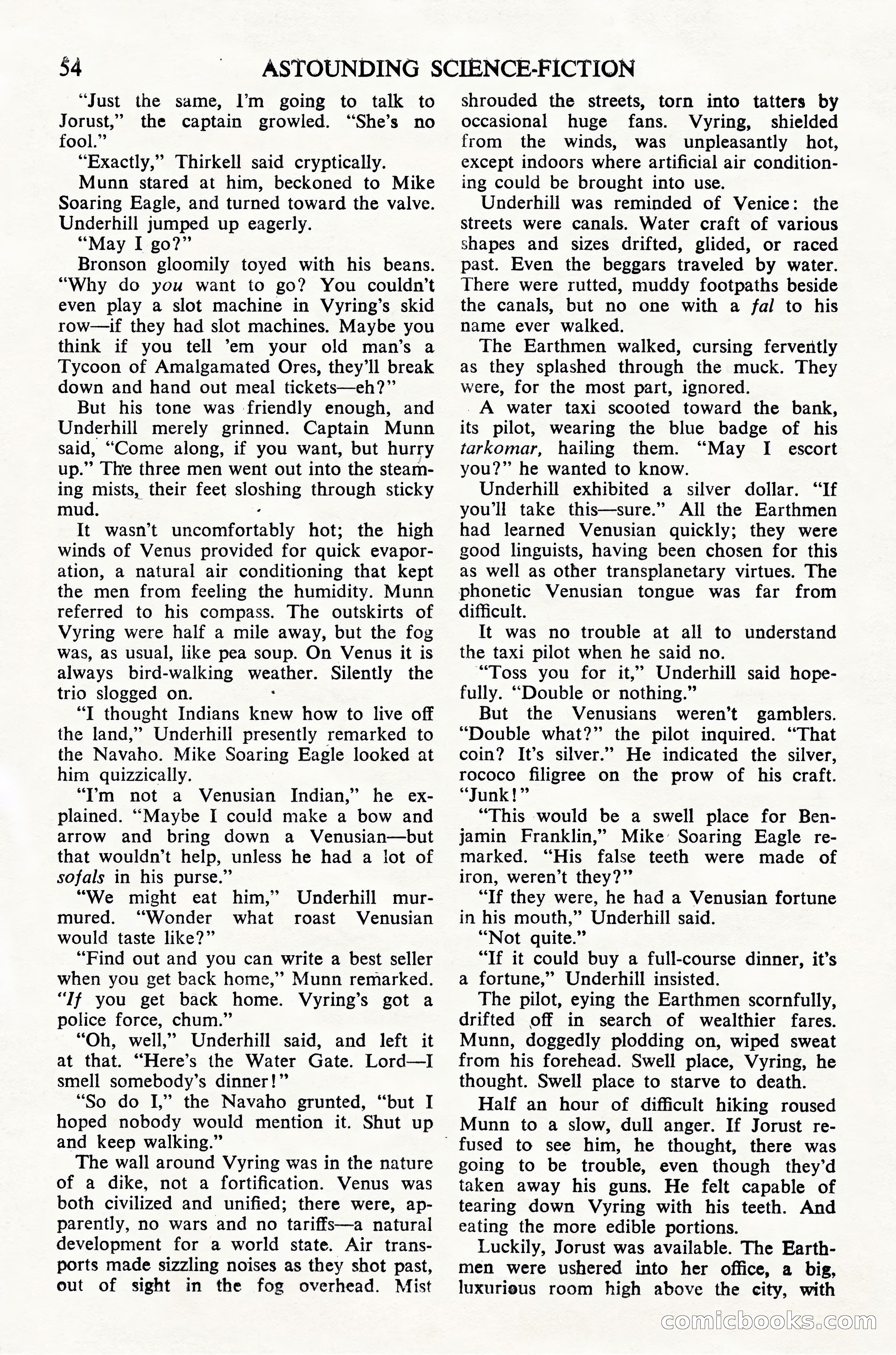 Astounding Science Fiction (UK Edition) — page 56 of 68