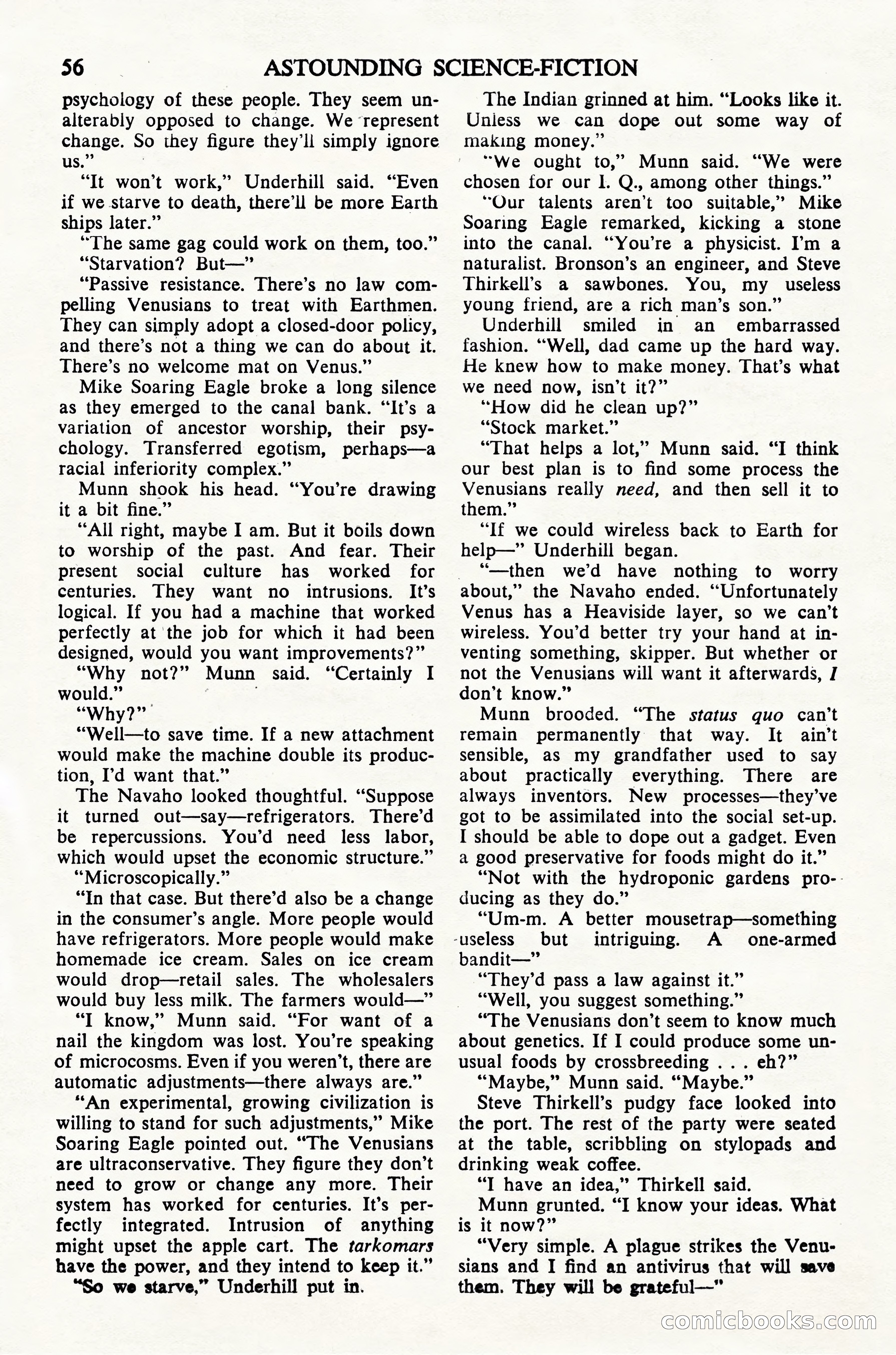 Astounding Science Fiction (UK Edition) — page 58 of 68