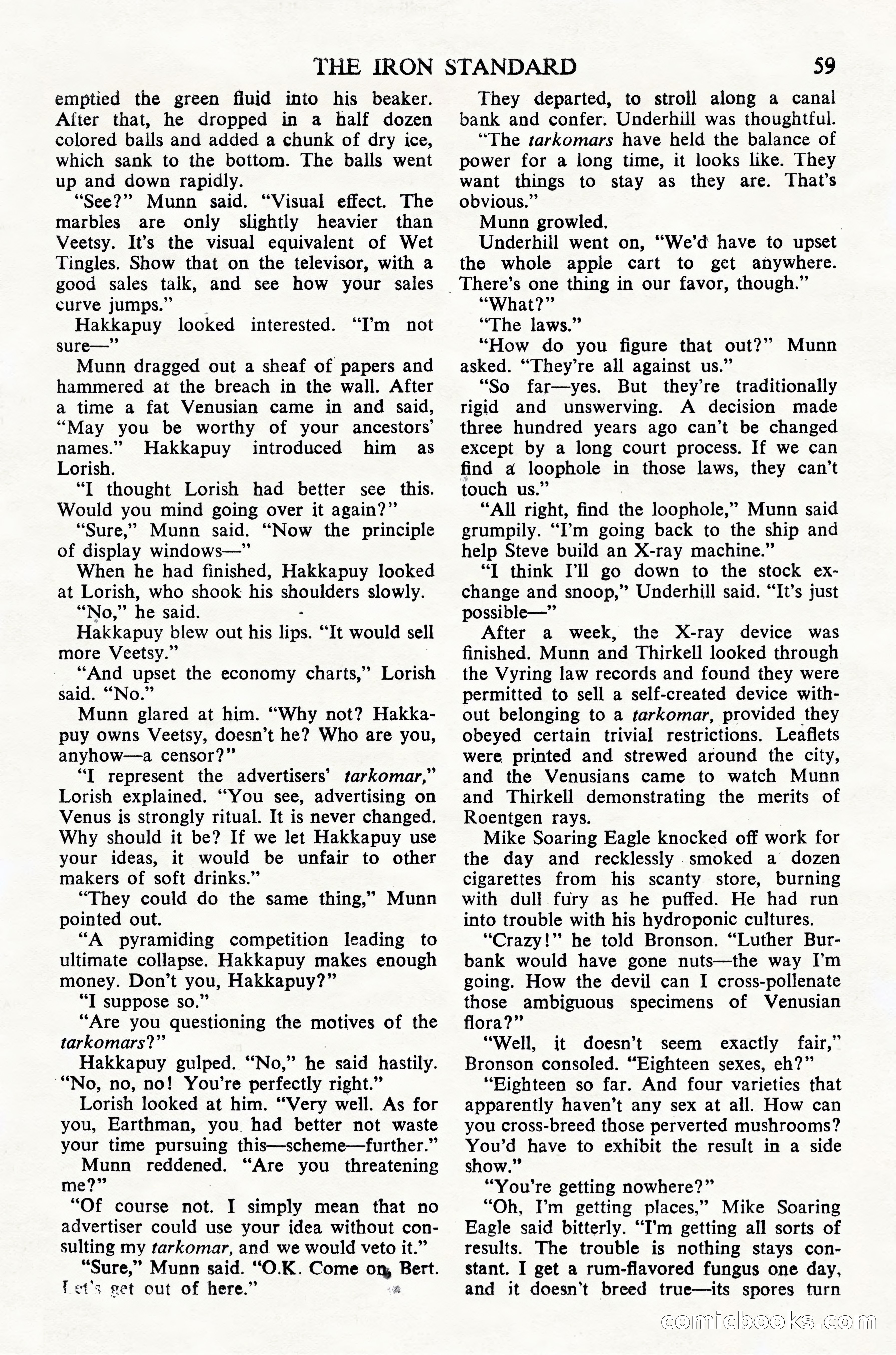 Astounding Science Fiction (UK Edition) — page 61 of 68