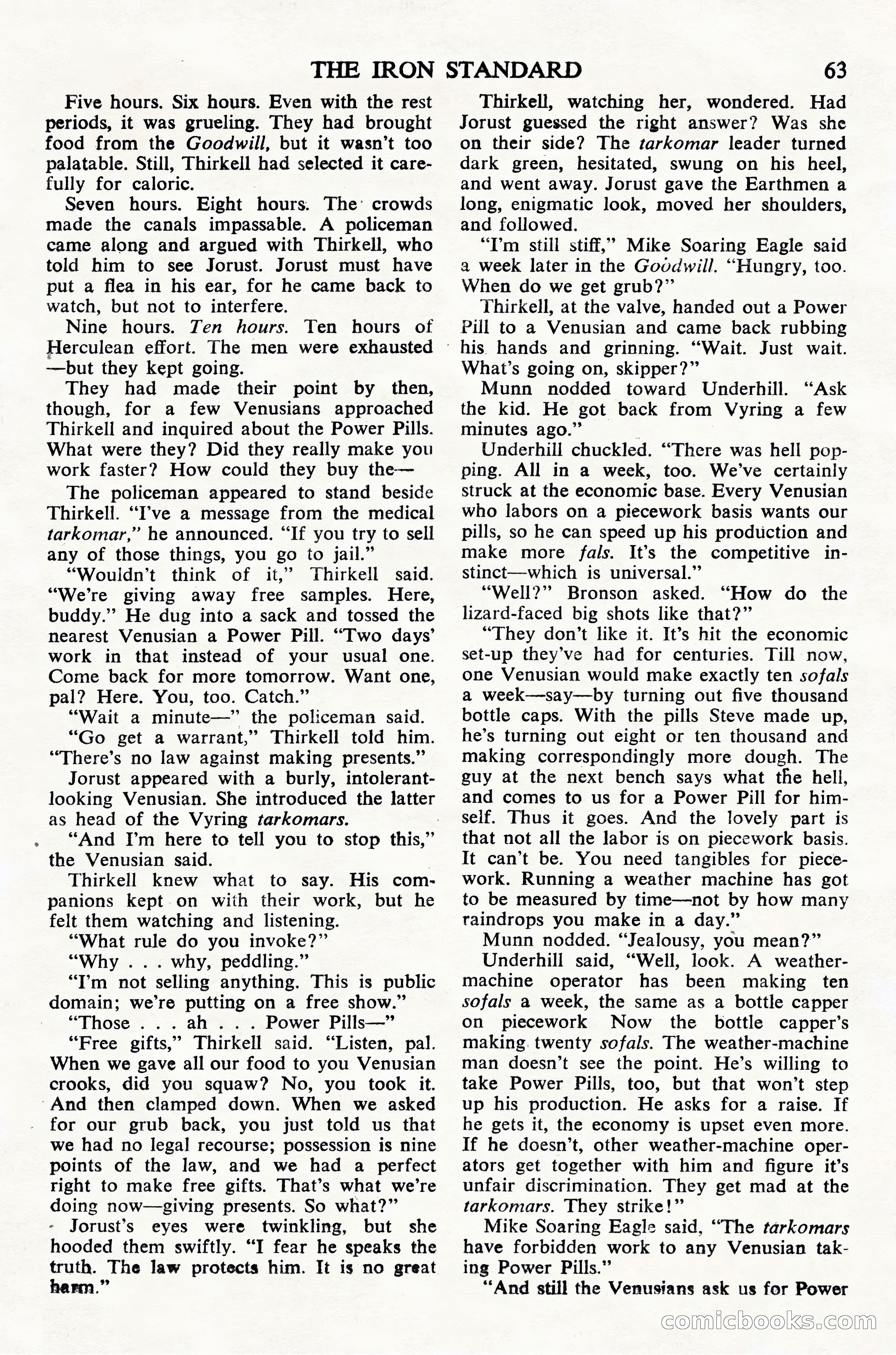 Astounding Science Fiction (UK Edition) — page 65 of 68