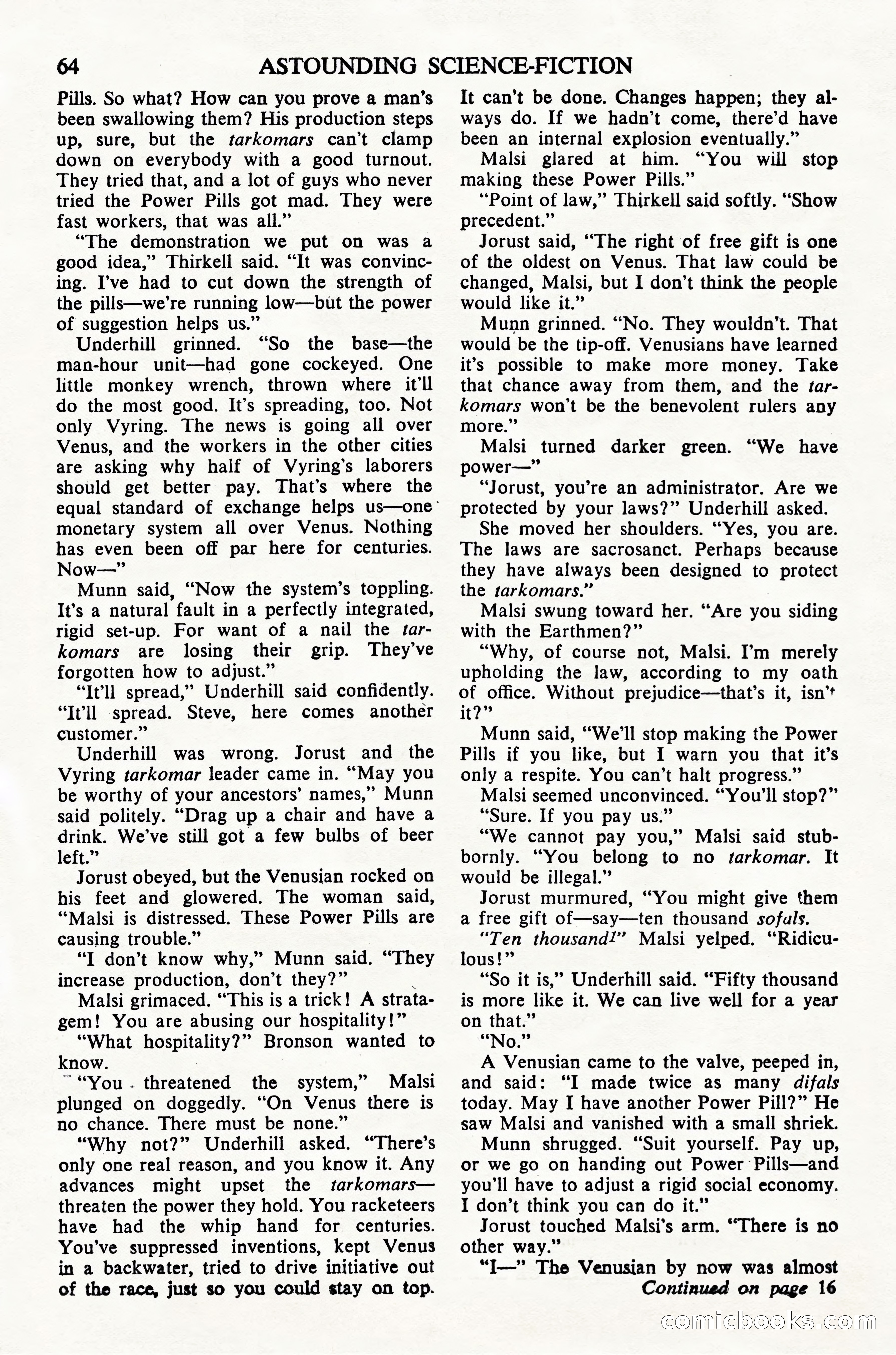 Astounding Science Fiction (UK Edition) — page 66 of 68