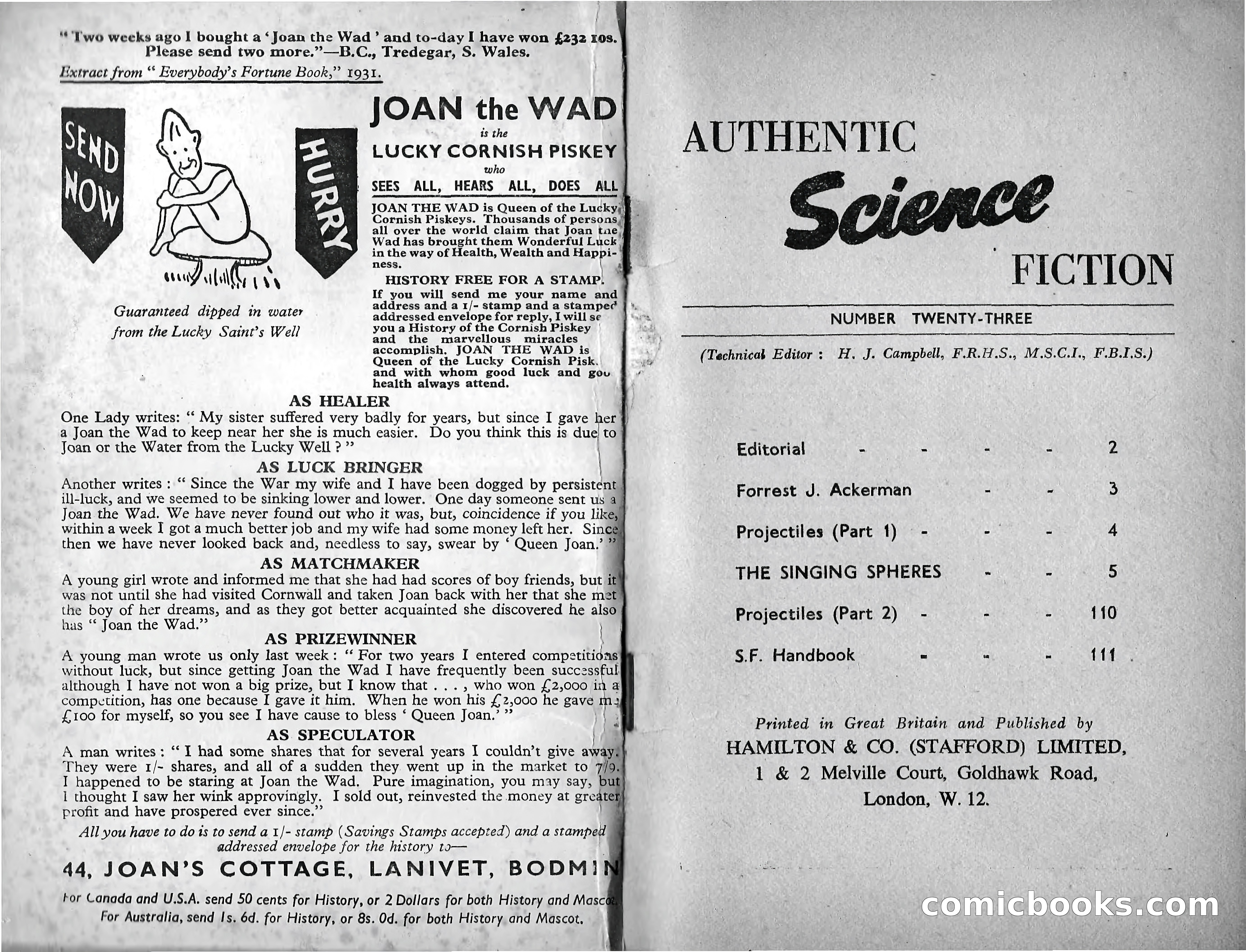 Authentic Science Fiction, No. 23 — page 2 of 59