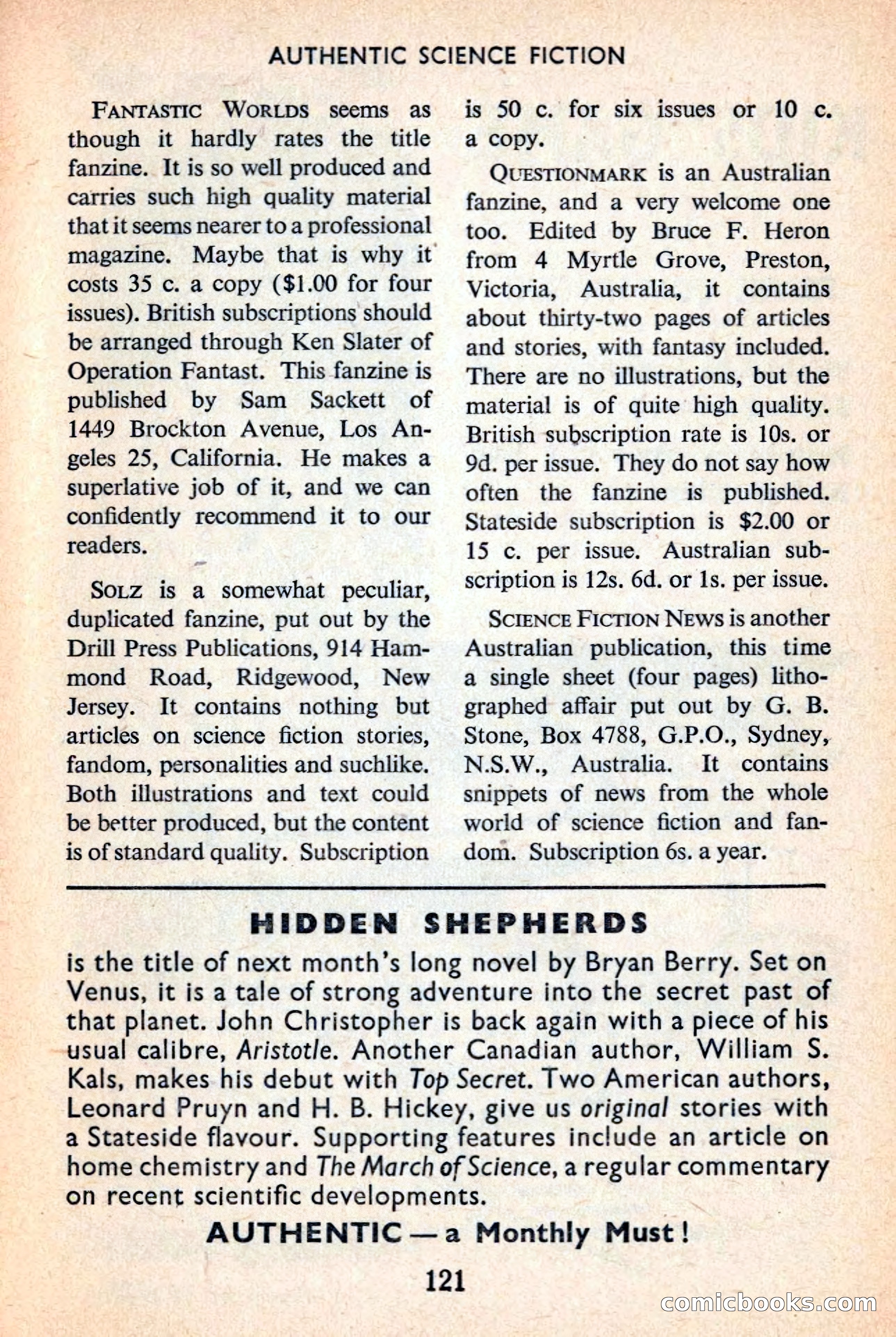 Authentic Science Fiction Monthly No. 41 — page 122 of 162