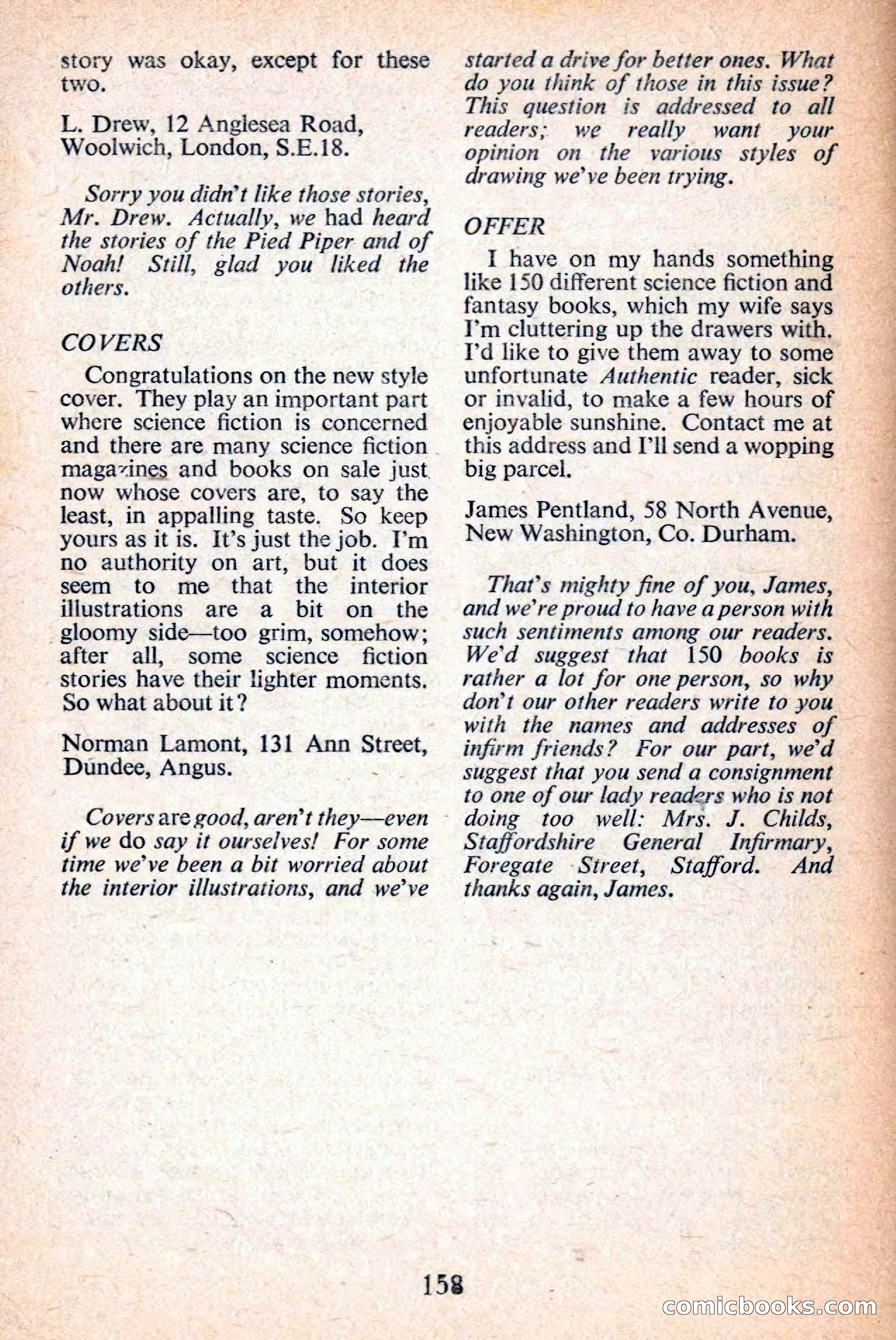 Authentic Science Fiction Monthly No. 41 — page 159 of 162